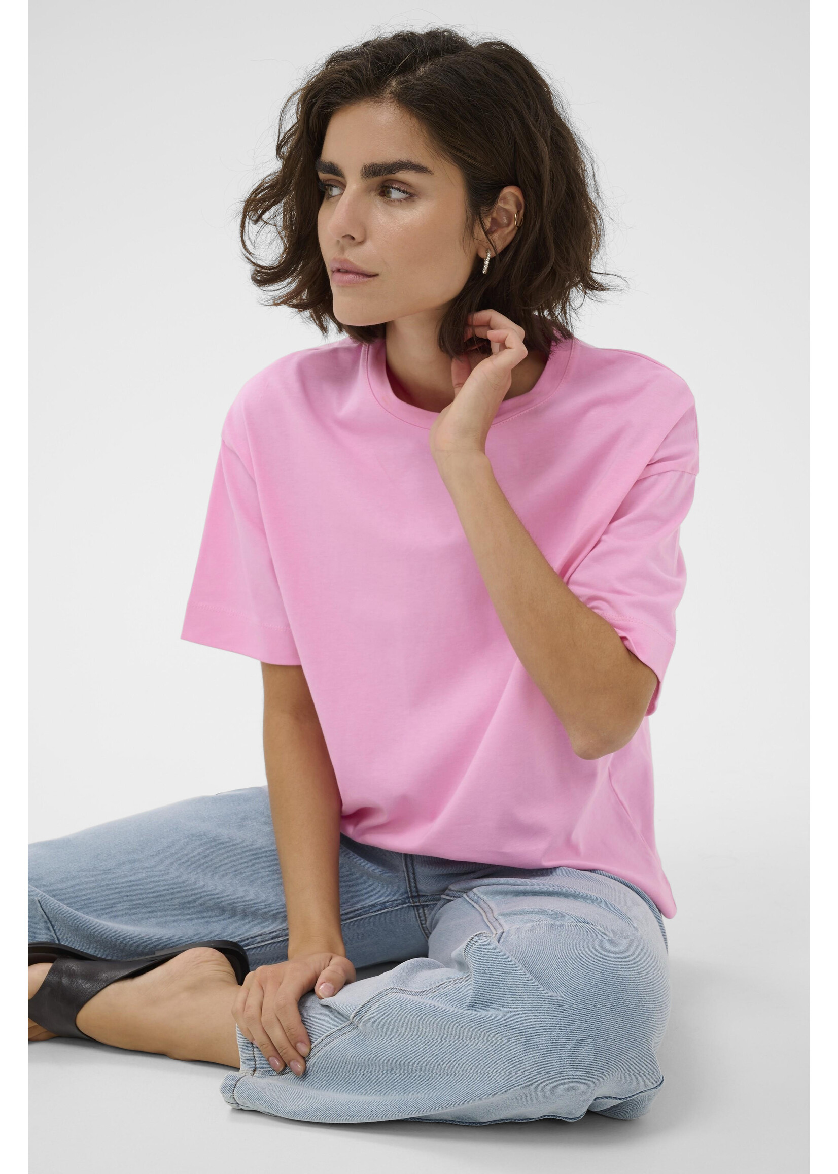 KAFFE KATOMINA T-SHIRT PINK