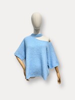 SUPERBUSY MILO CUT-OUT SHOULDER KNIT BLUE