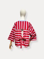 SUPERBUSY T-SHIRT OPEN BACK STRIPES