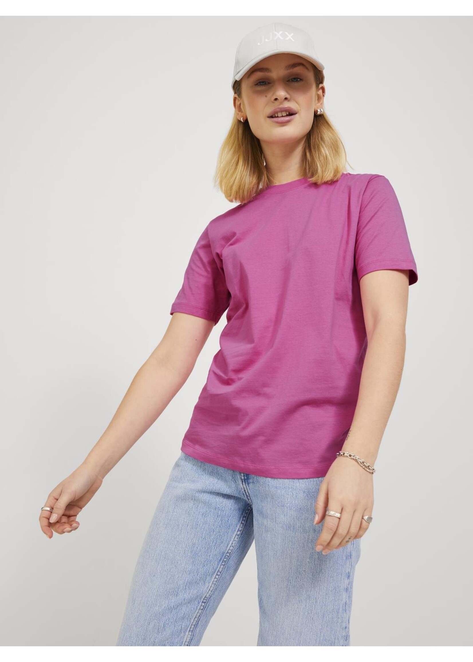 JJXX JXANNA REG SS EVERY TEE JRS CARMINE ROSE