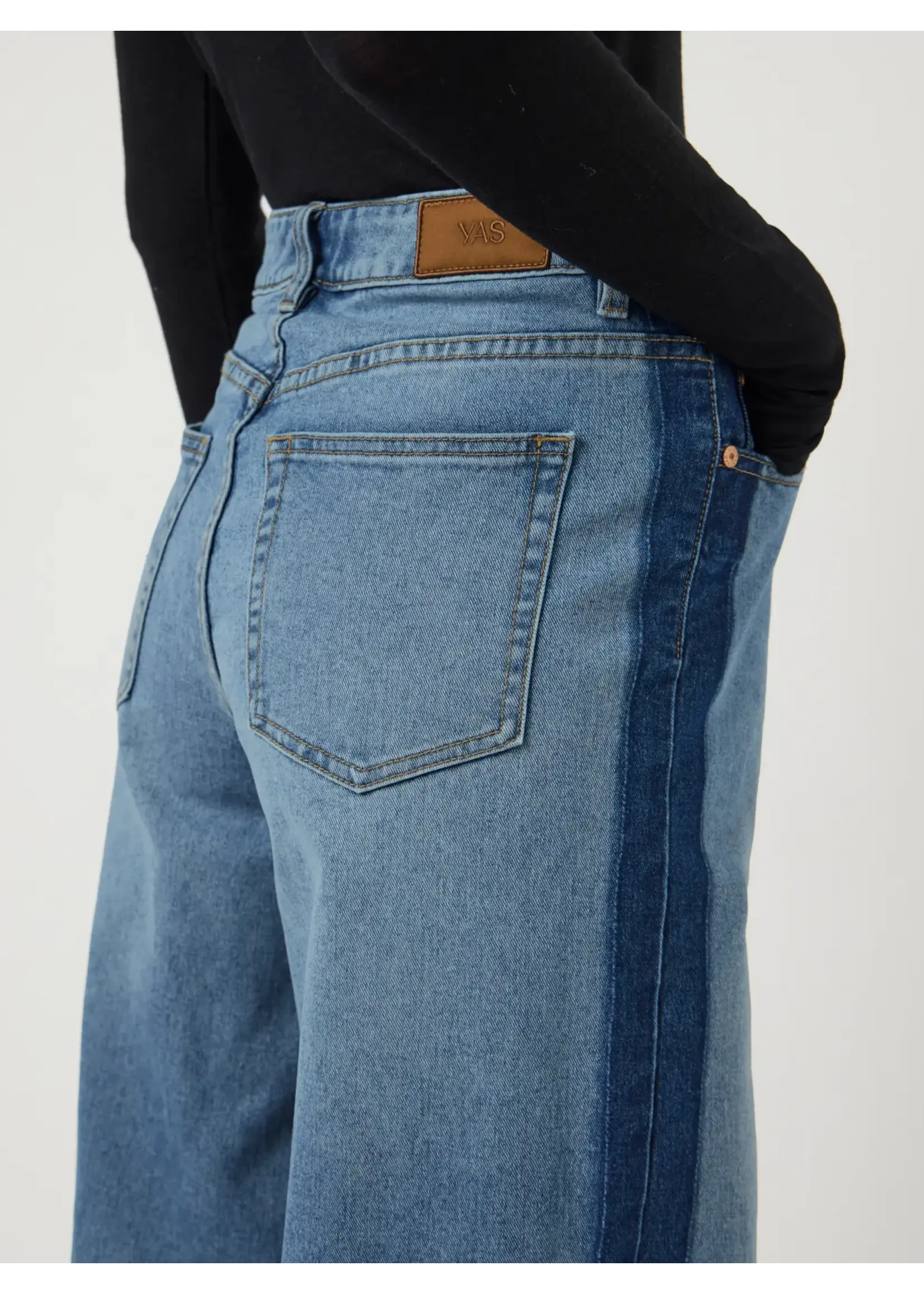 YAS YASPAMELA HW WIDE JEANS - D2D