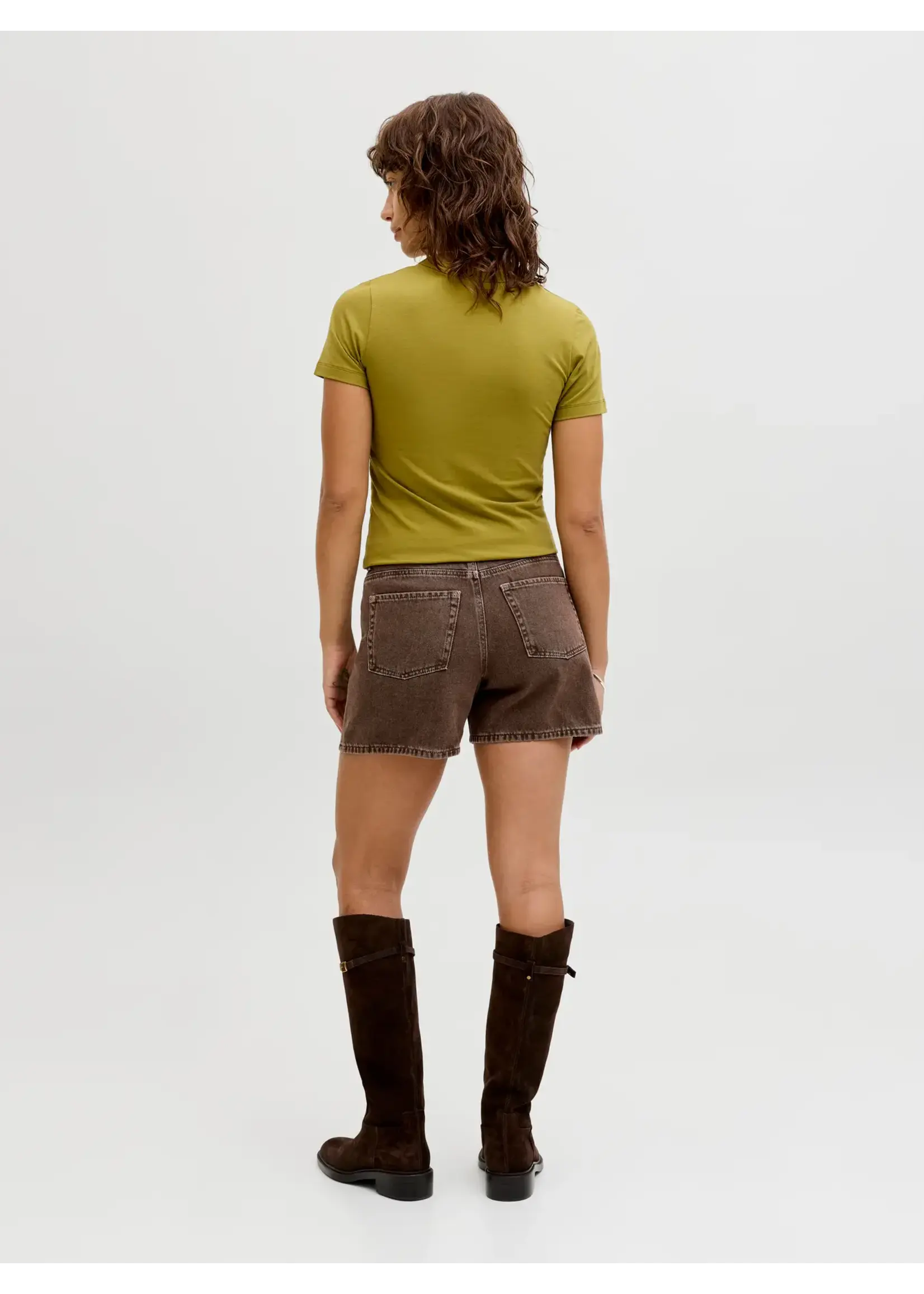 JJXX JXSEVILLE SHORTS MW R111 DNM CHOCOLATE BROWN