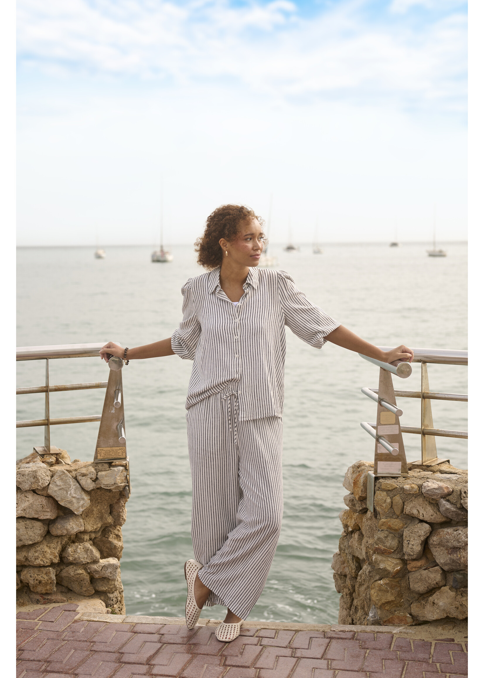 KAFFE KAmilia cropped wide pants 105465