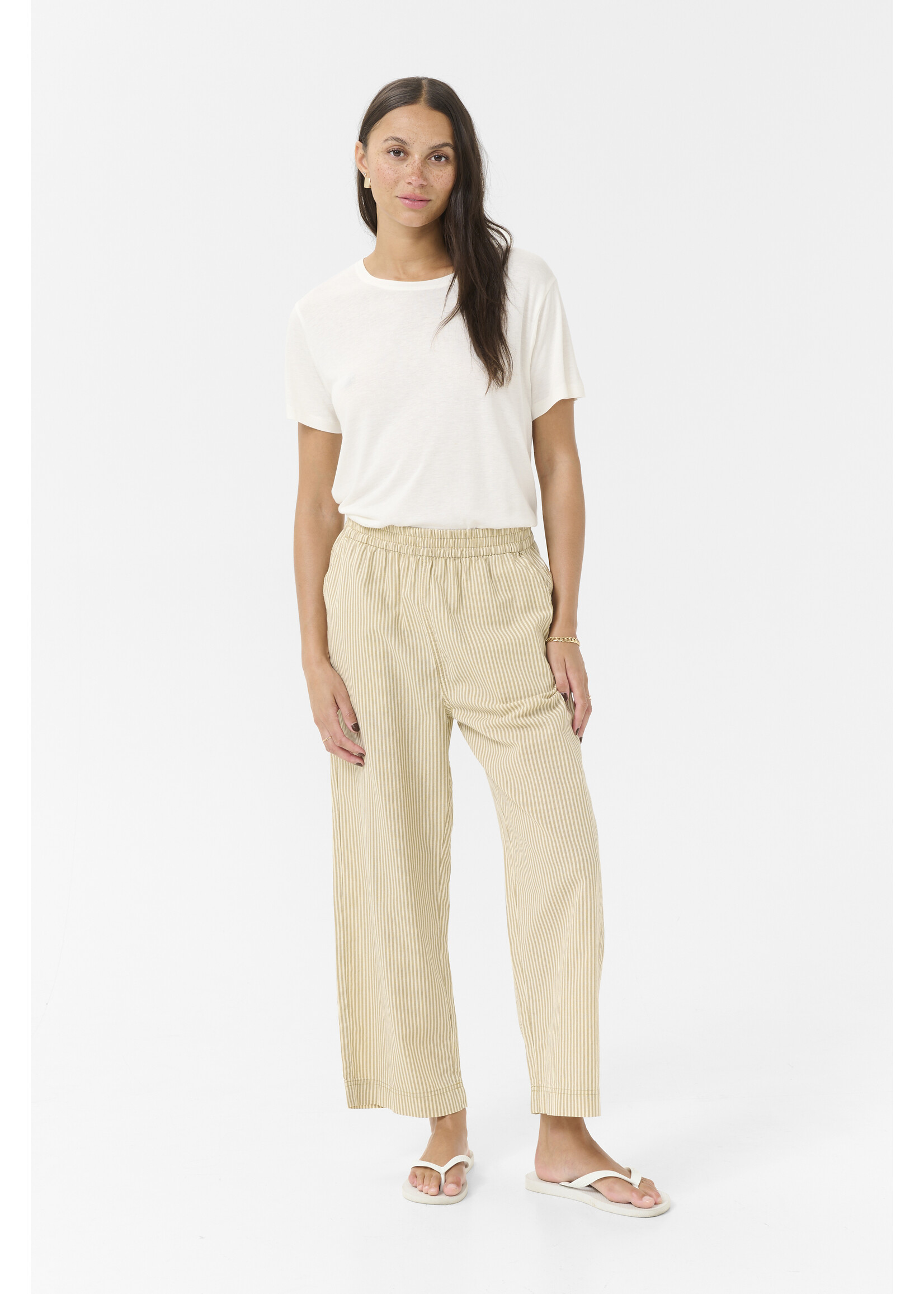 KAFFE KAnaya striped culotte pants