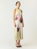 YAS YASORCHIDA SATIN LONG DRESS S. - SHOW