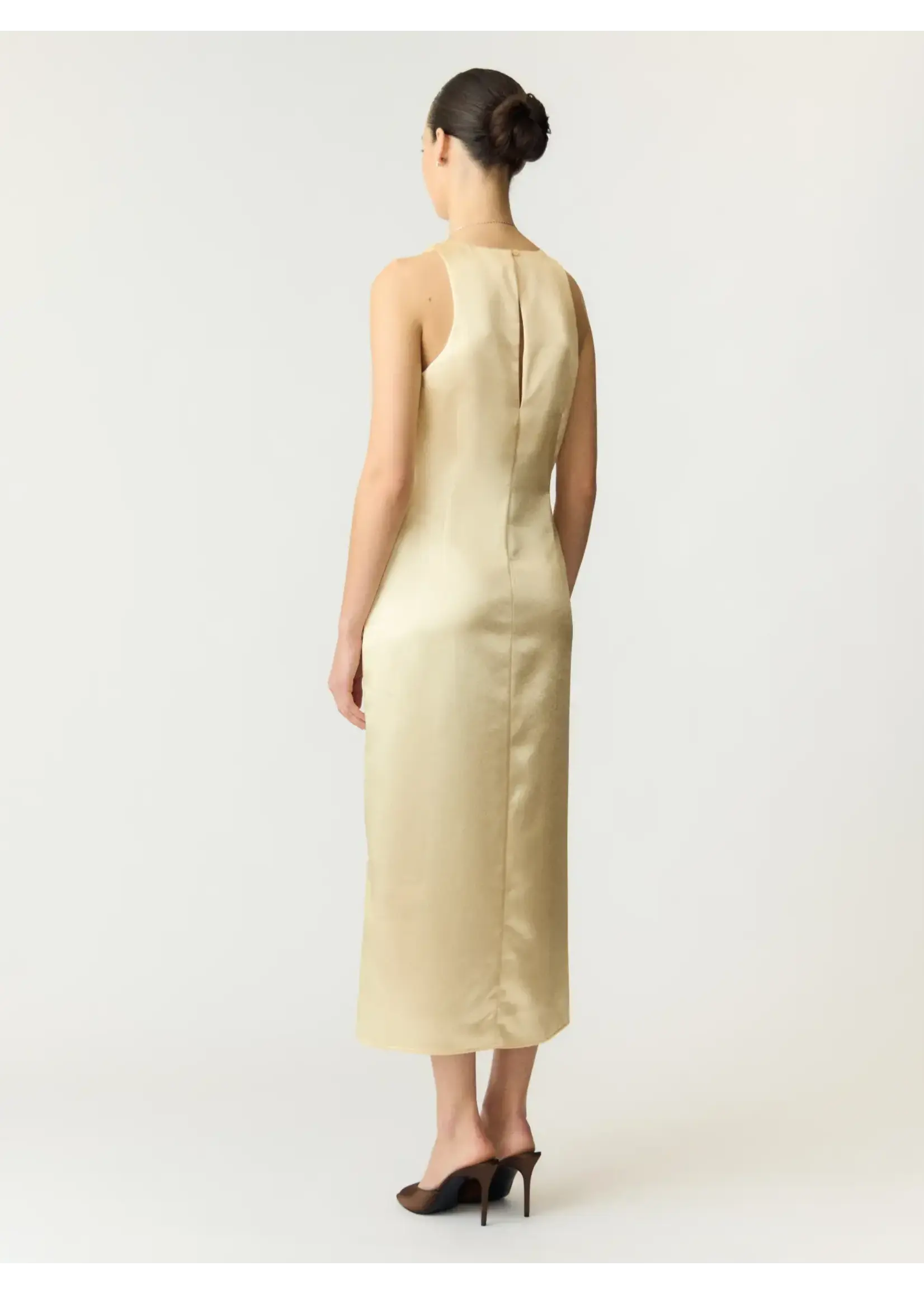 YAS YASORCHIDA SATIN LONG DRESS S. - SHOW