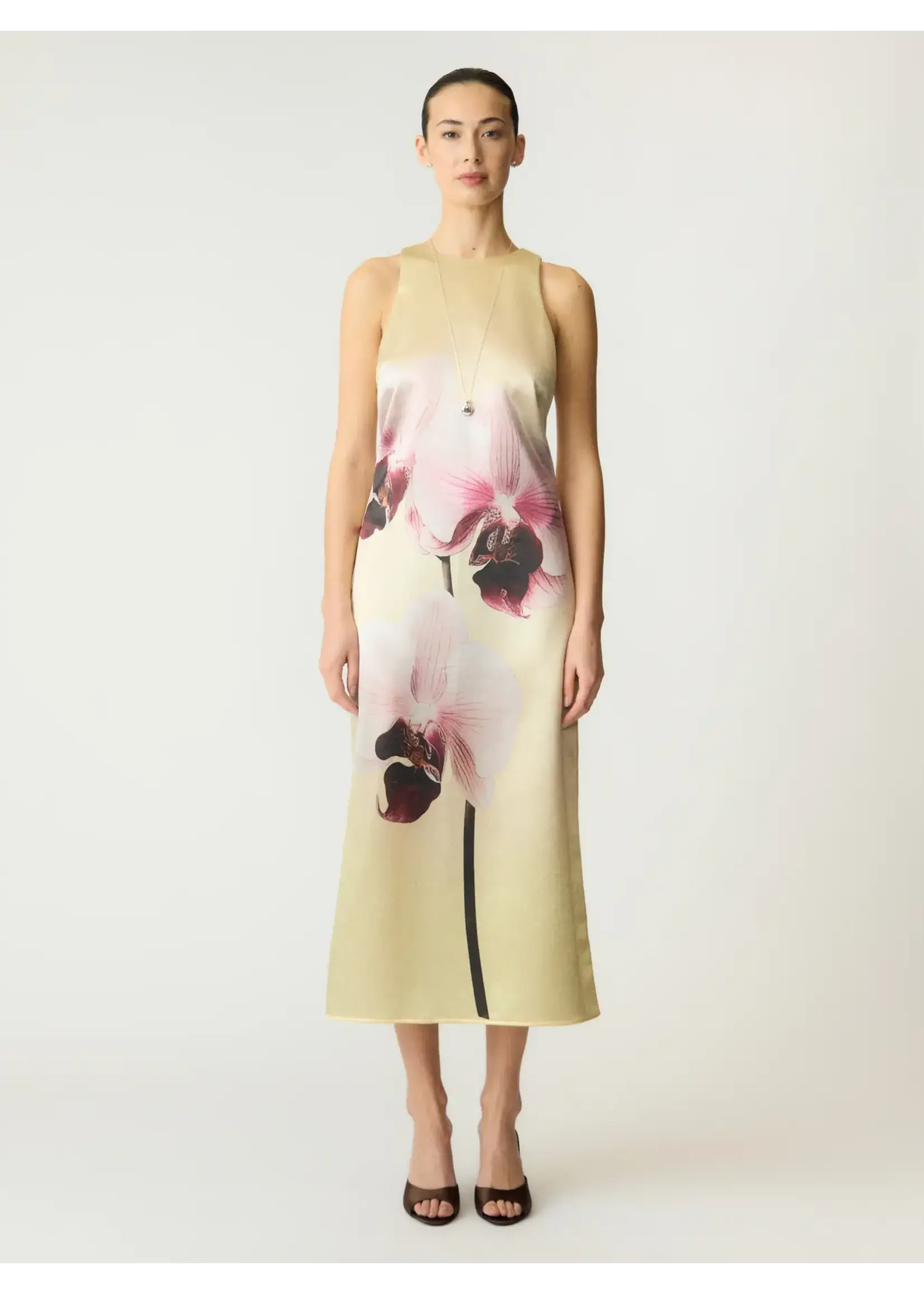 YAS YASORCHIDA SATIN LONG DRESS S. - SHOW