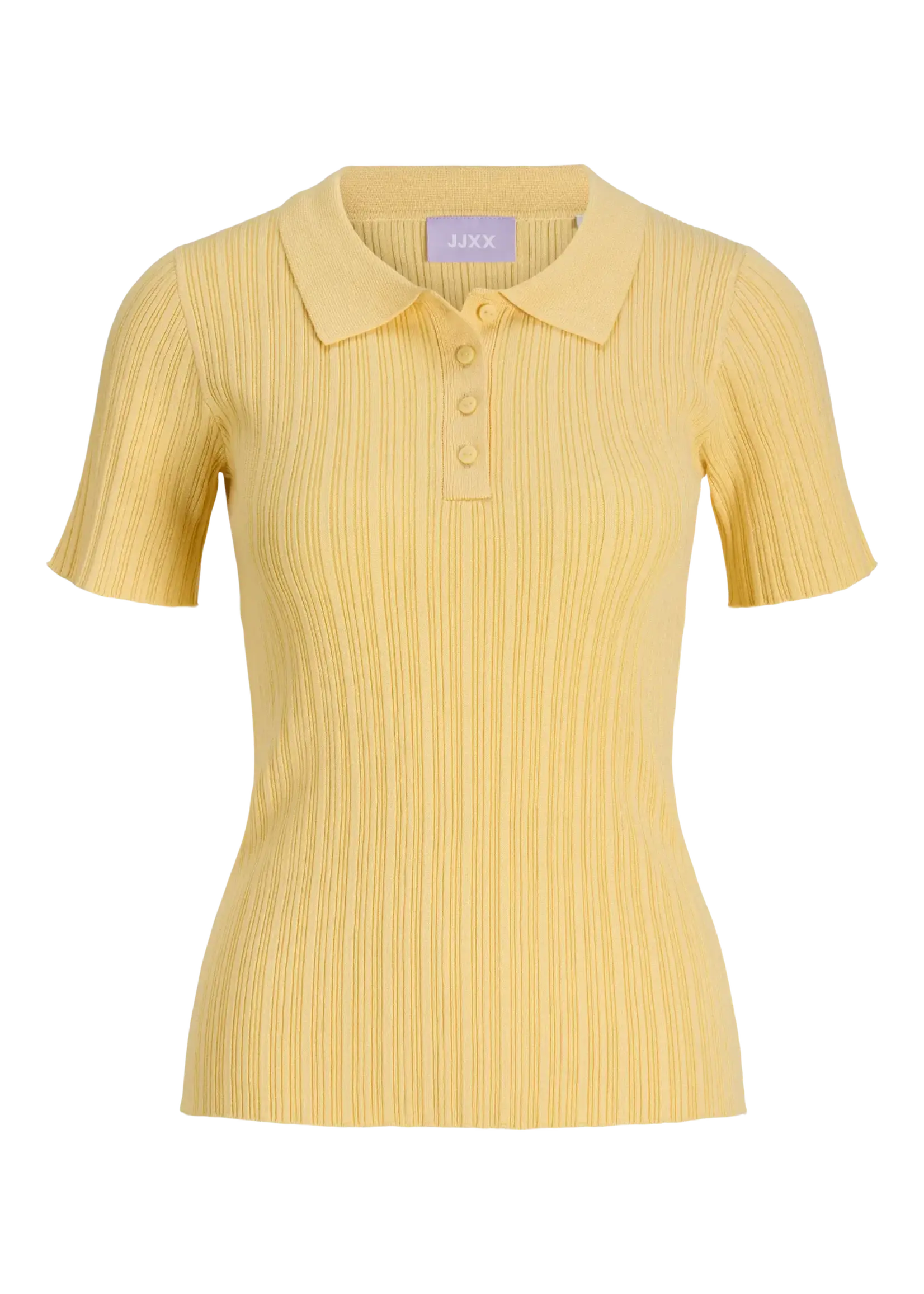 JJXX JXHADLEY TIGHT SS POLO KNIT NOOS SUNLIGHT