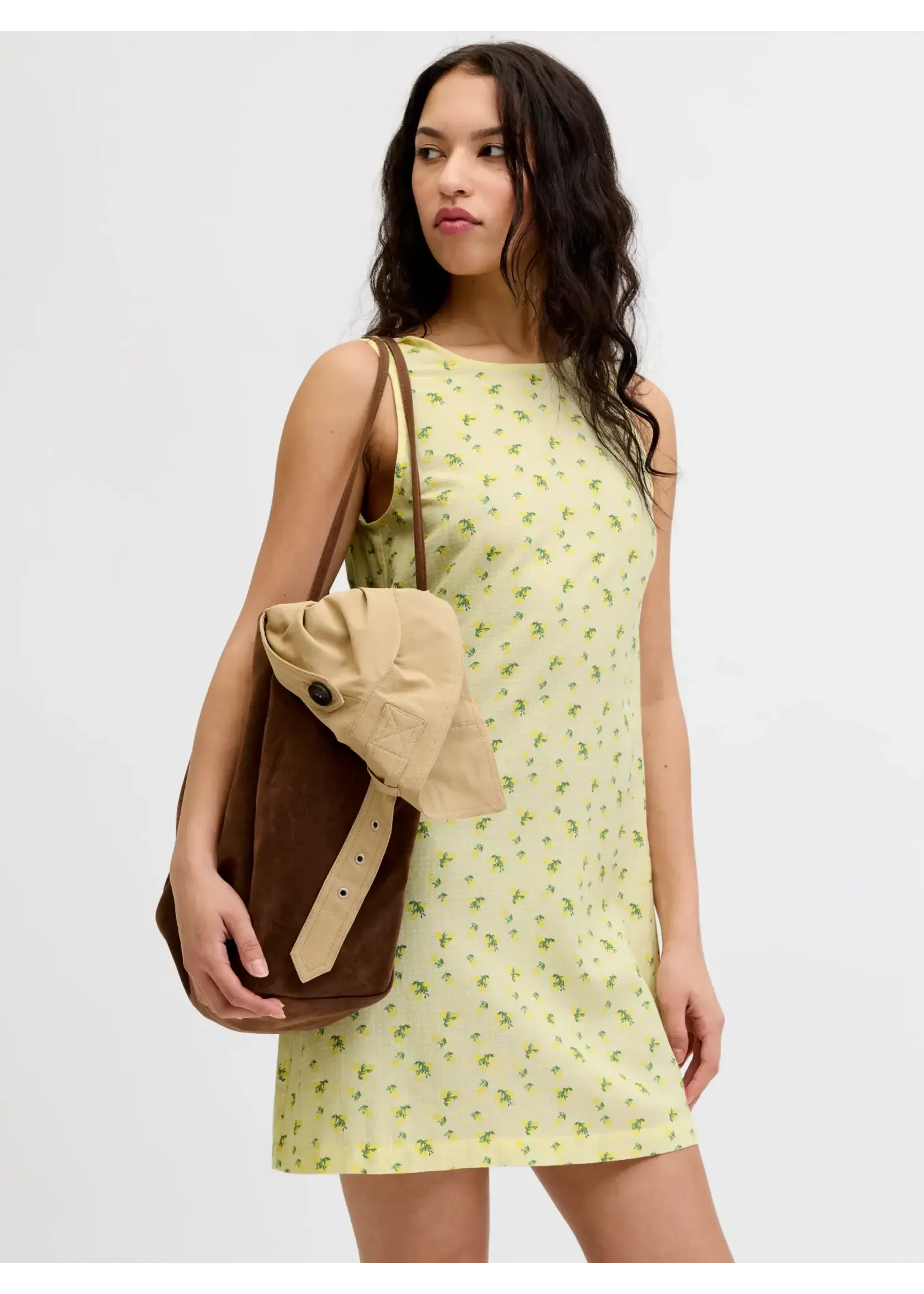 JJXX JXANNIKA SL SHORT DRESS WVN LEMONS