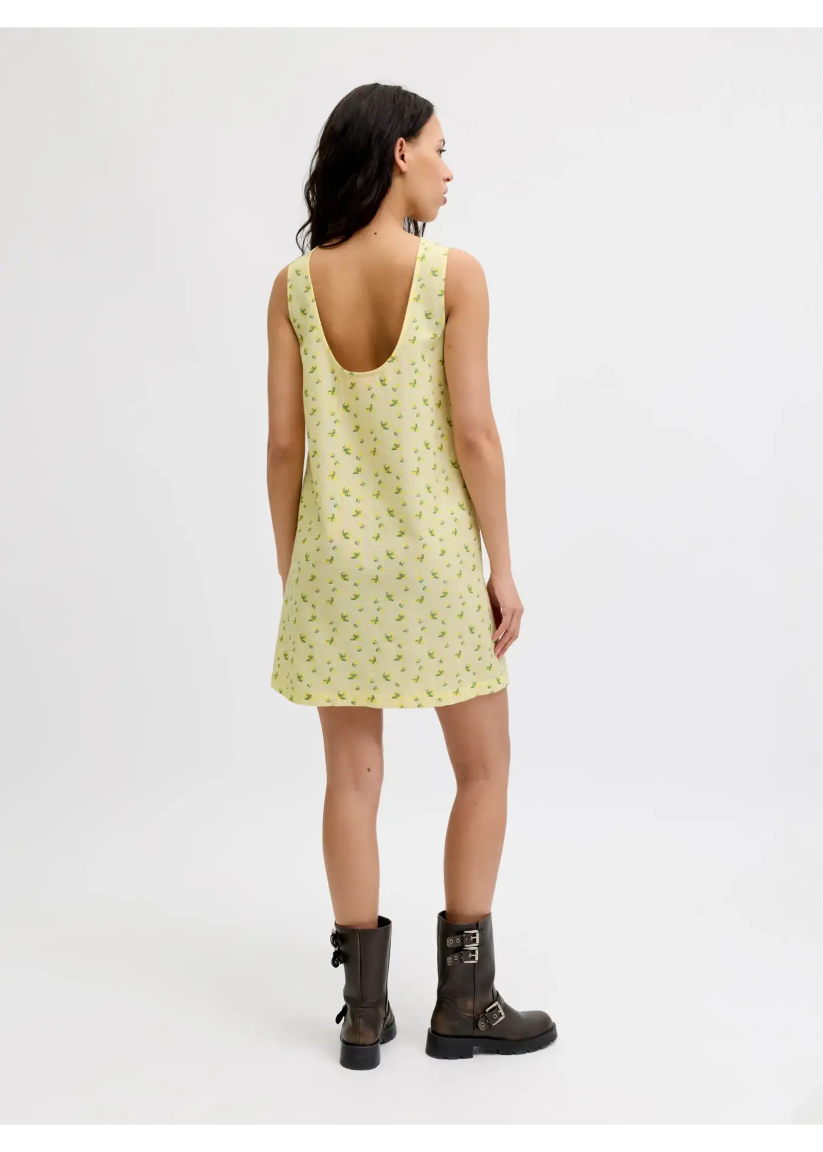 JJXX JXANNIKA SL SHORT DRESS WVN LEMONS
