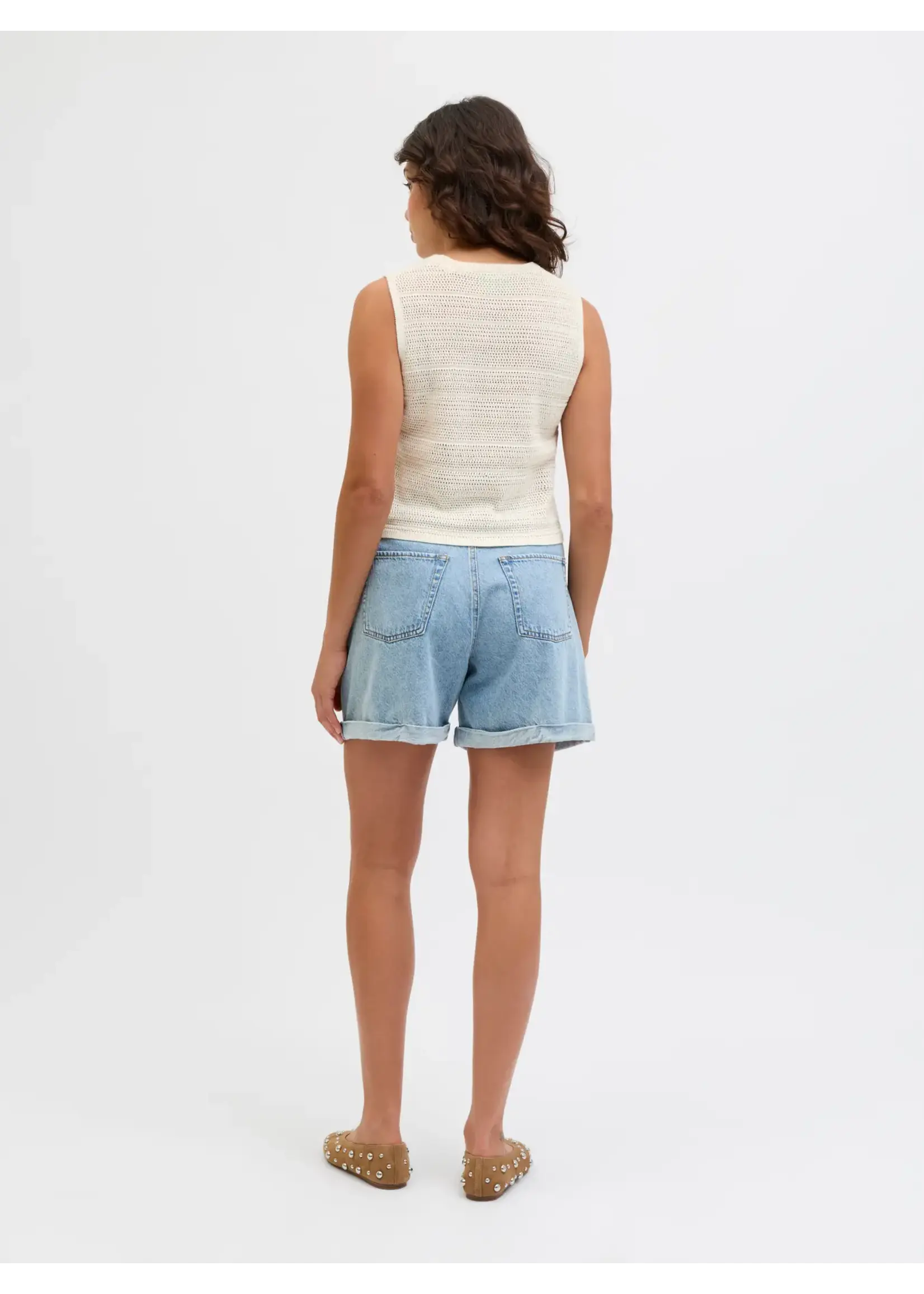 JJXX JXZUSANNAH TOP KNIT VANILLA ICE