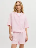 JJXX JXGLOBAL WAFFLE 3/4 RESORT SHIRT WVN PINK LADY