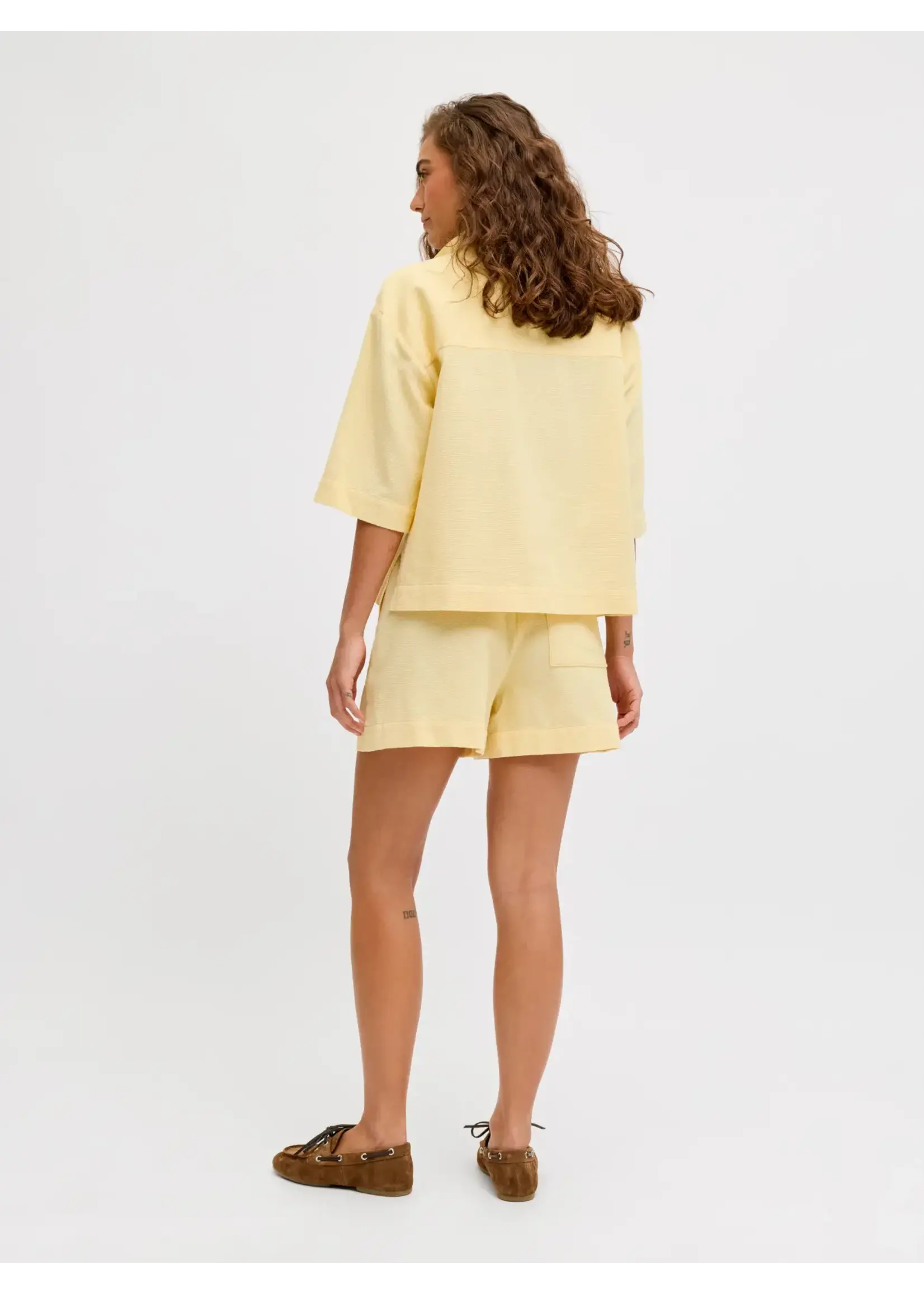 JJXX JXGLOBAL WAFFLE 3/4 RESORT SHIRT WVN SUNLIGHT