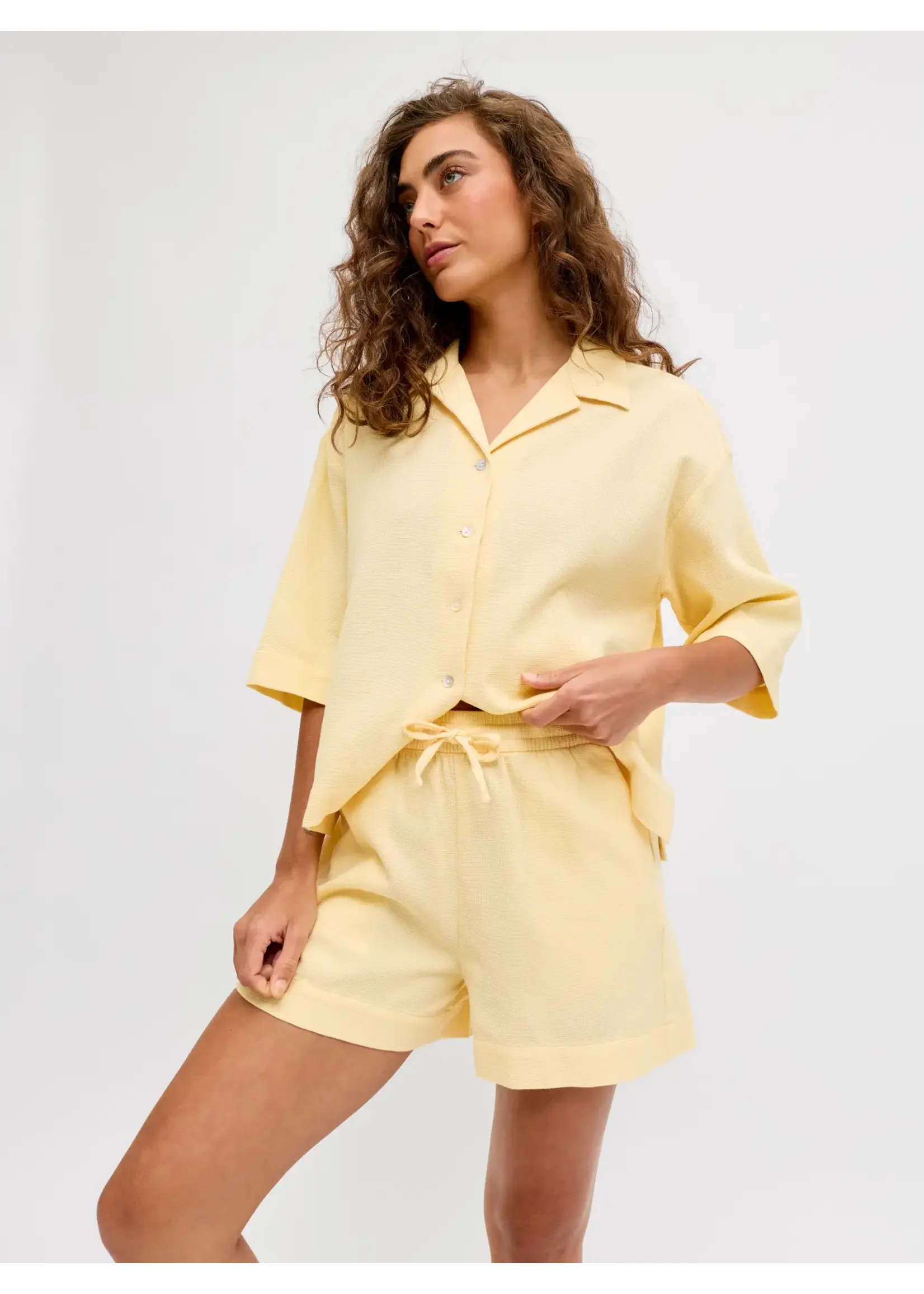JJXX JXGLOBAL WAFFLE SHORTS WVN SUNLIGHT