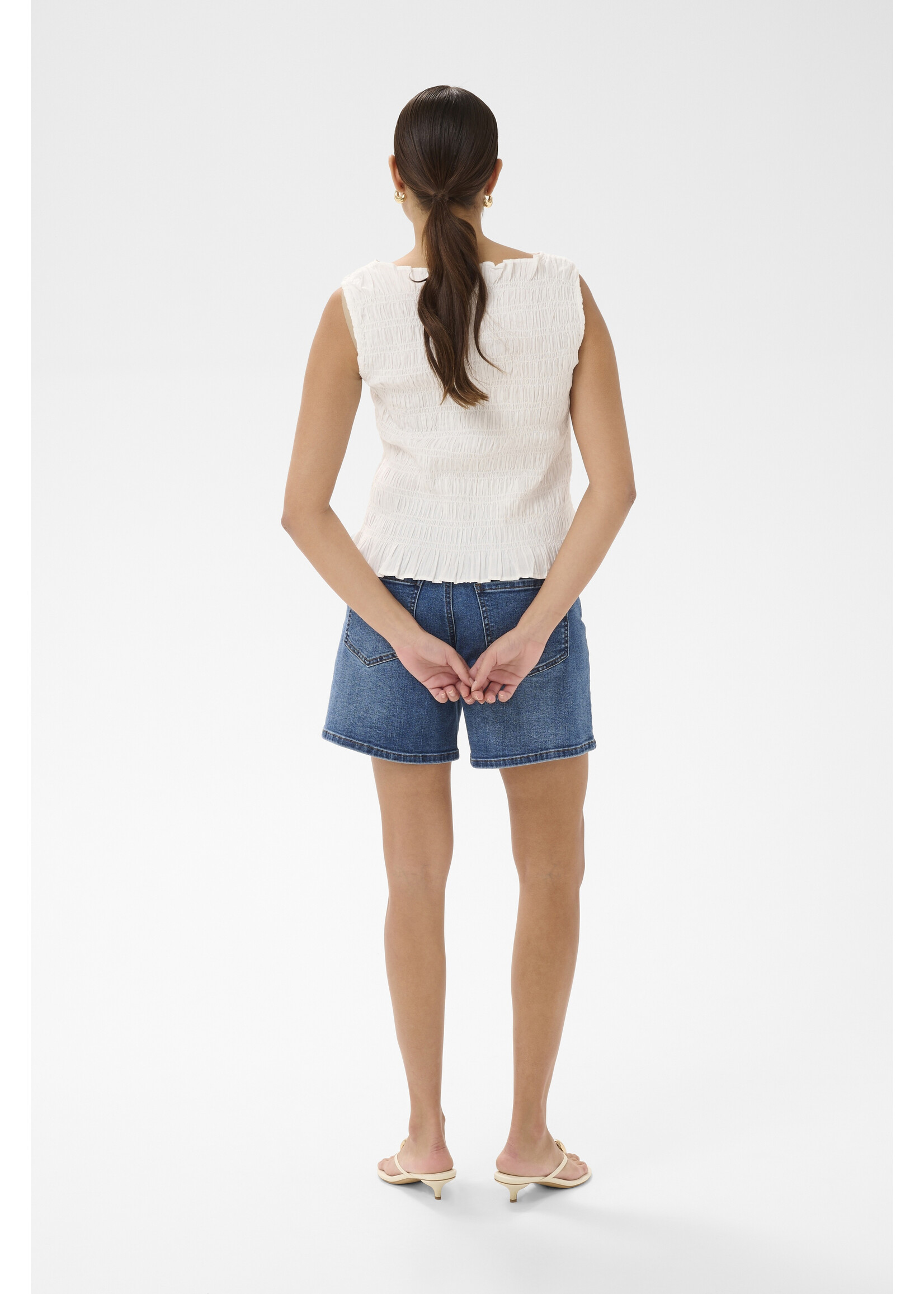 KAFFE KAbethany smock top