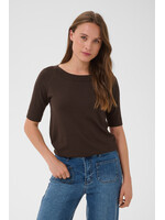 KAFFE KALIZZA BOATNECK SOLID PULLOVER