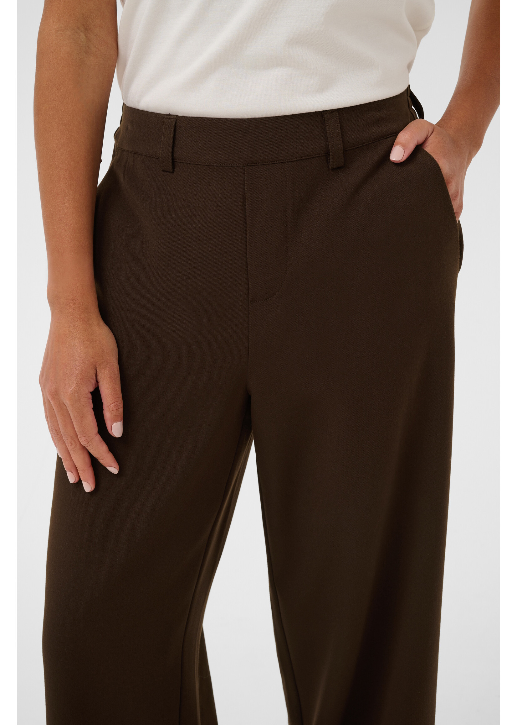 KAFFE KAVALLEY PANTS COFFEE BEAN