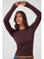 KAFFE KALIZZA KNIT PULLOVER FUDGE