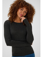 KAFFE KALIZZA KNIT PULLOVER DARK GREY MELANGE