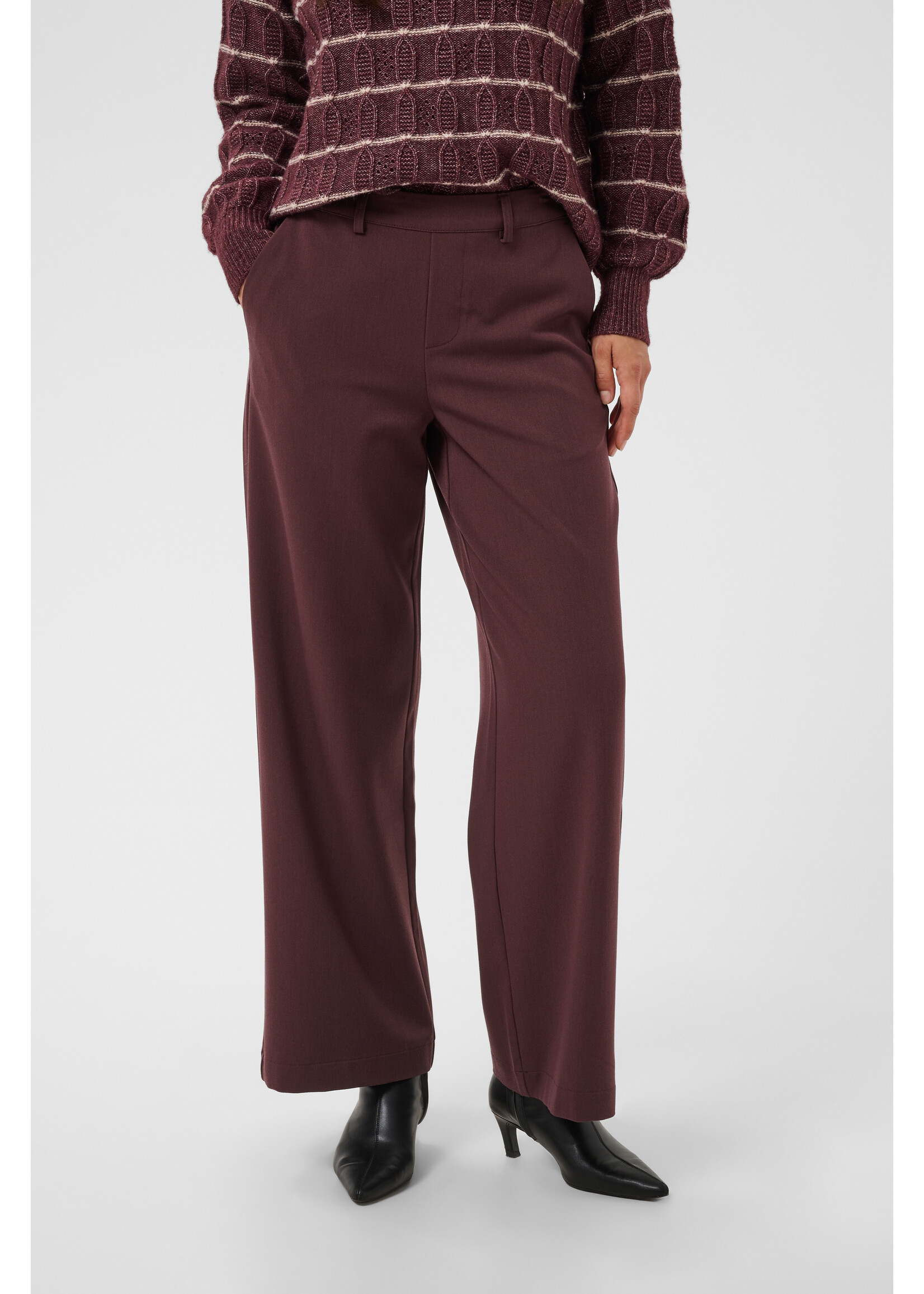 KAFFE KAVALLEY PANTS FUDGE