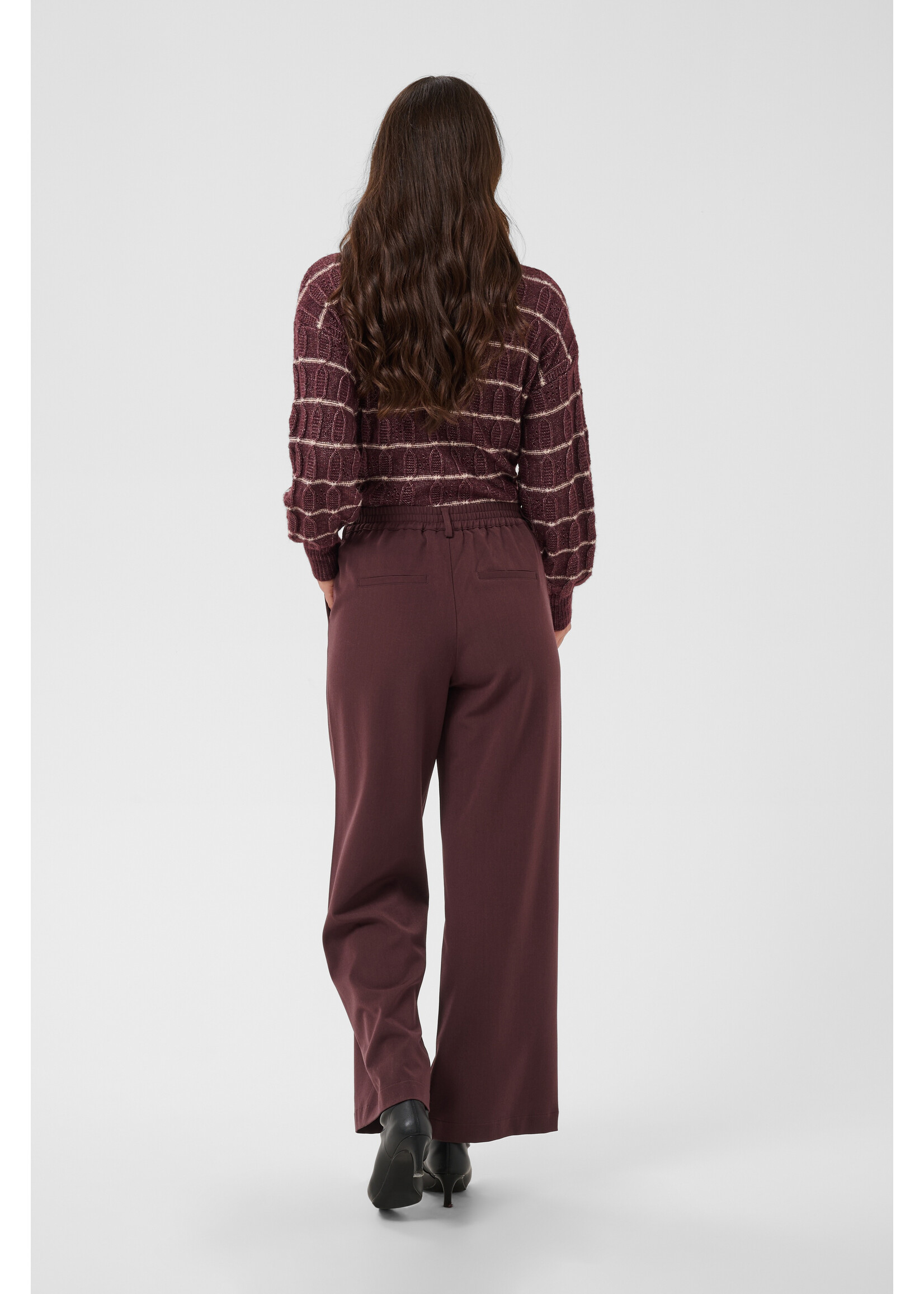 KAFFE KAVALLEY PANTS FUDGE