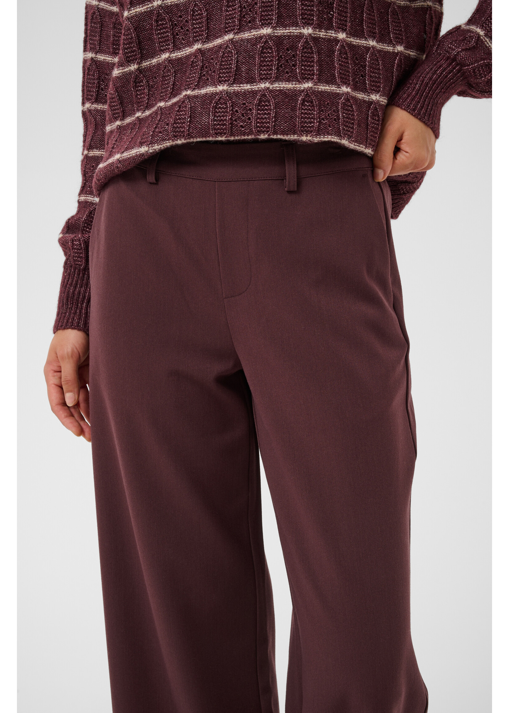 KAFFE KAVALLEY PANTS FUDGE