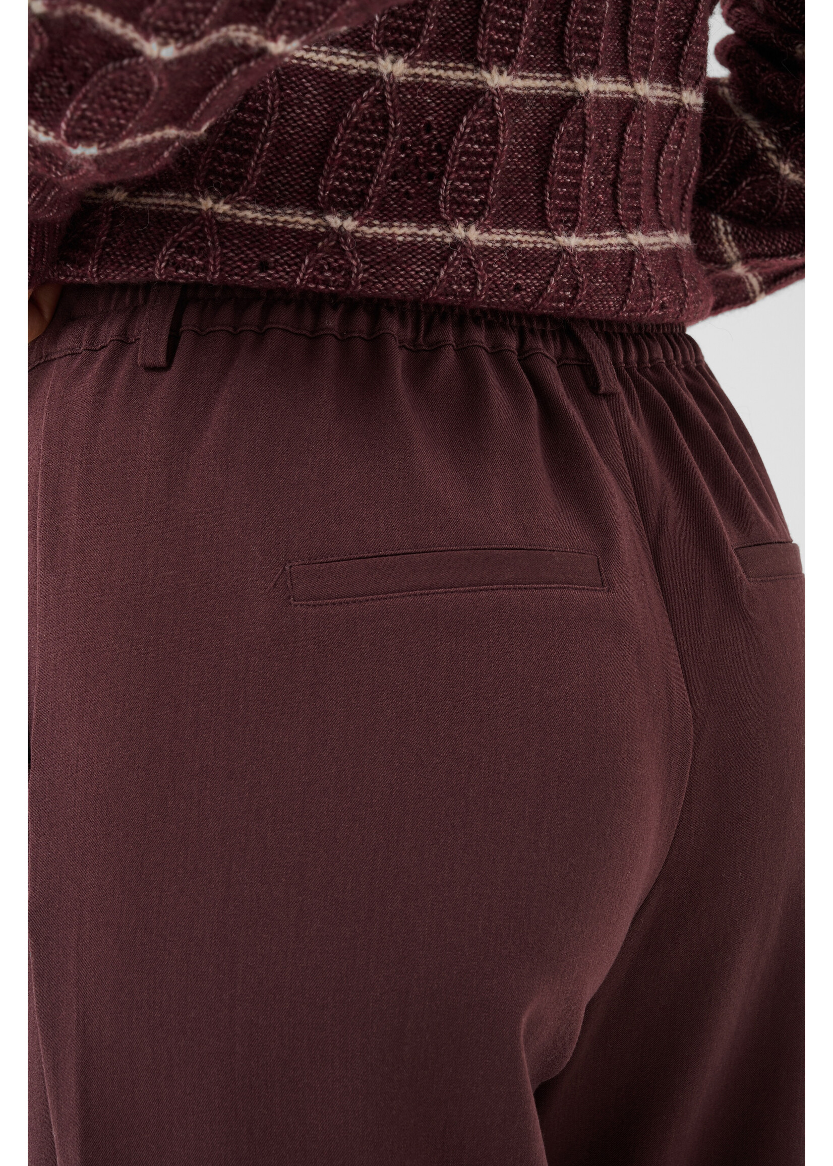 KAFFE KAVALLEY PANTS FUDGE