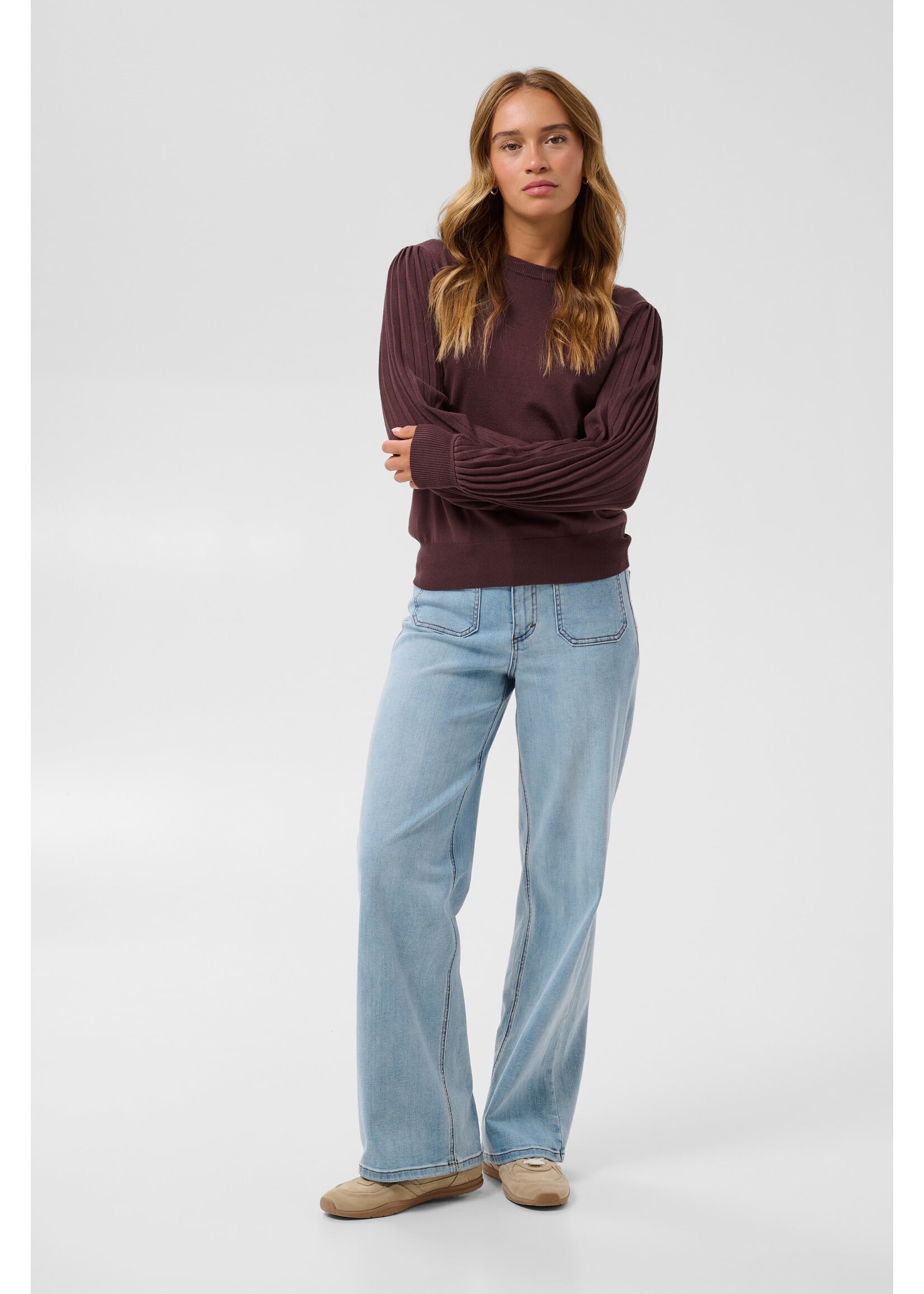 KAFFE KALONE KNIT PULLOVER
