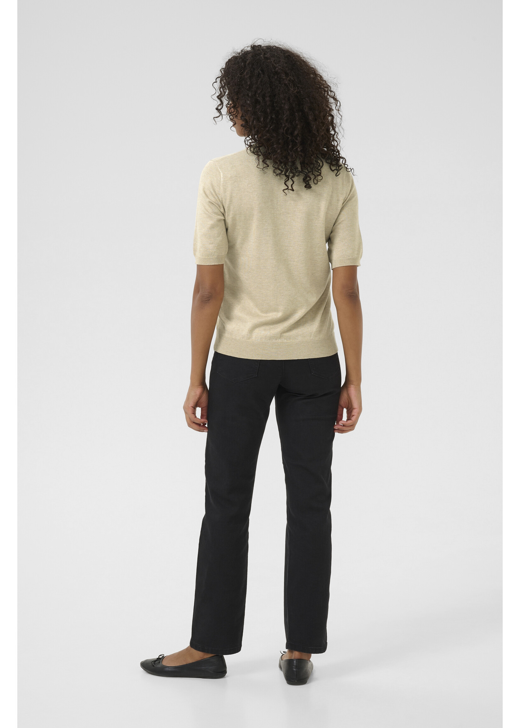 KAFFE KALIZZA O-NECK PULLOVER FEATHER GREY/MELANGE