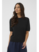 KAFFE KALIZZA O-NECK PULLOVER BLACK DEEEP