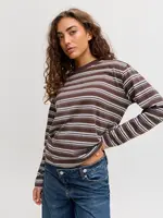 JJXX JXSOPHIA BOXY LS STRIPE TEE JRS SN BRACKEN COUNTRY AIR