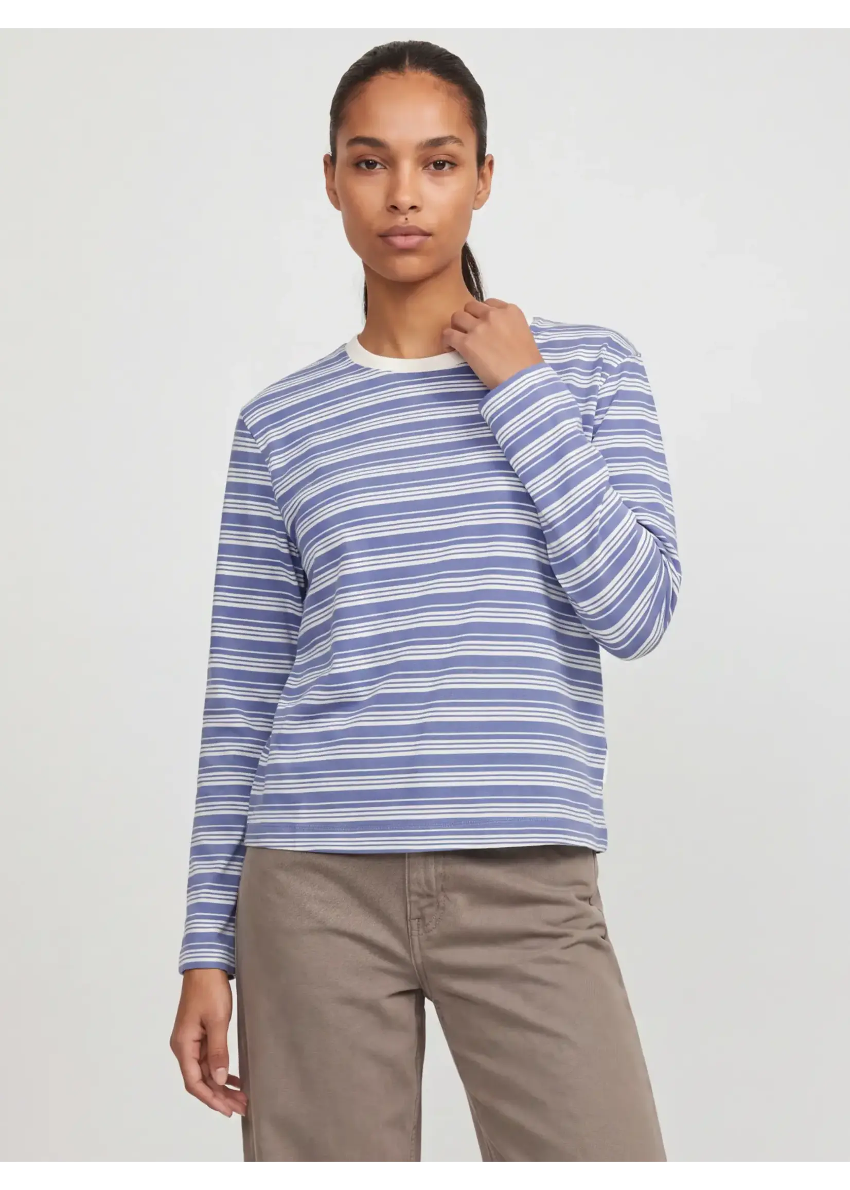 JJXX JXSOPHIA BOXY LS STRIPE TEE JRS SN WILD WIND.
