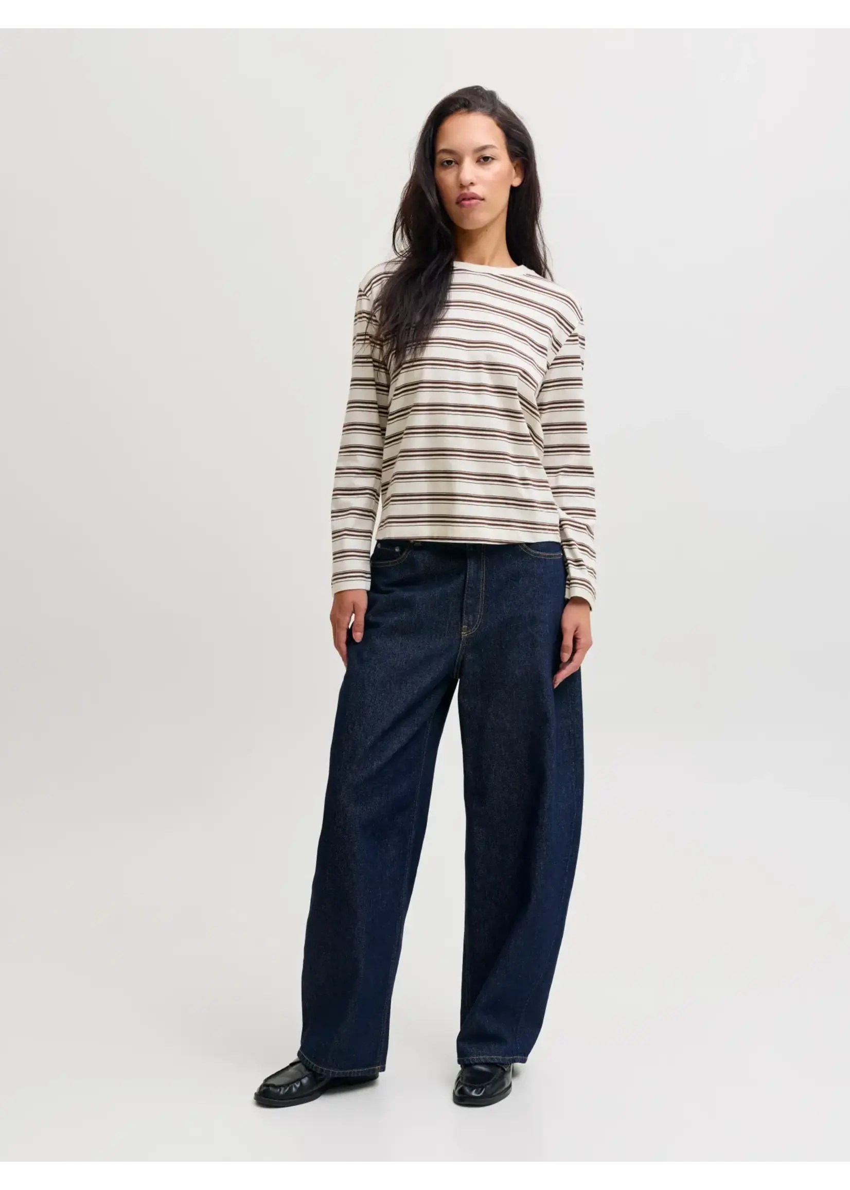 JJXX JXSOPHIA BOXY LS STRIPE TEE JRS SN CARAFE.