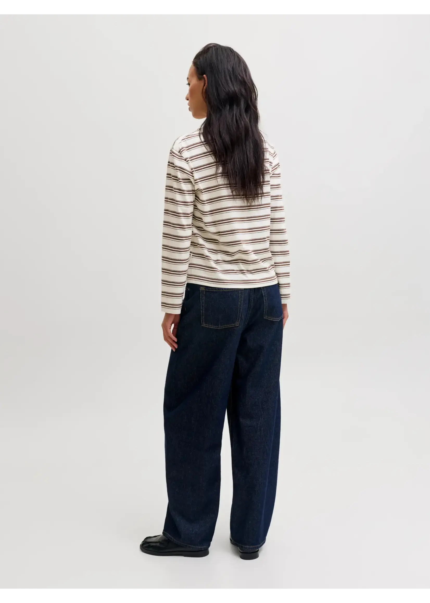 JJXX JXSOPHIA BOXY LS STRIPE TEE JRS SN CARAFE.