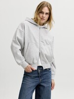 JJXX JXSOPHIA BOXY LS ZIP HOOD SWT GRAY