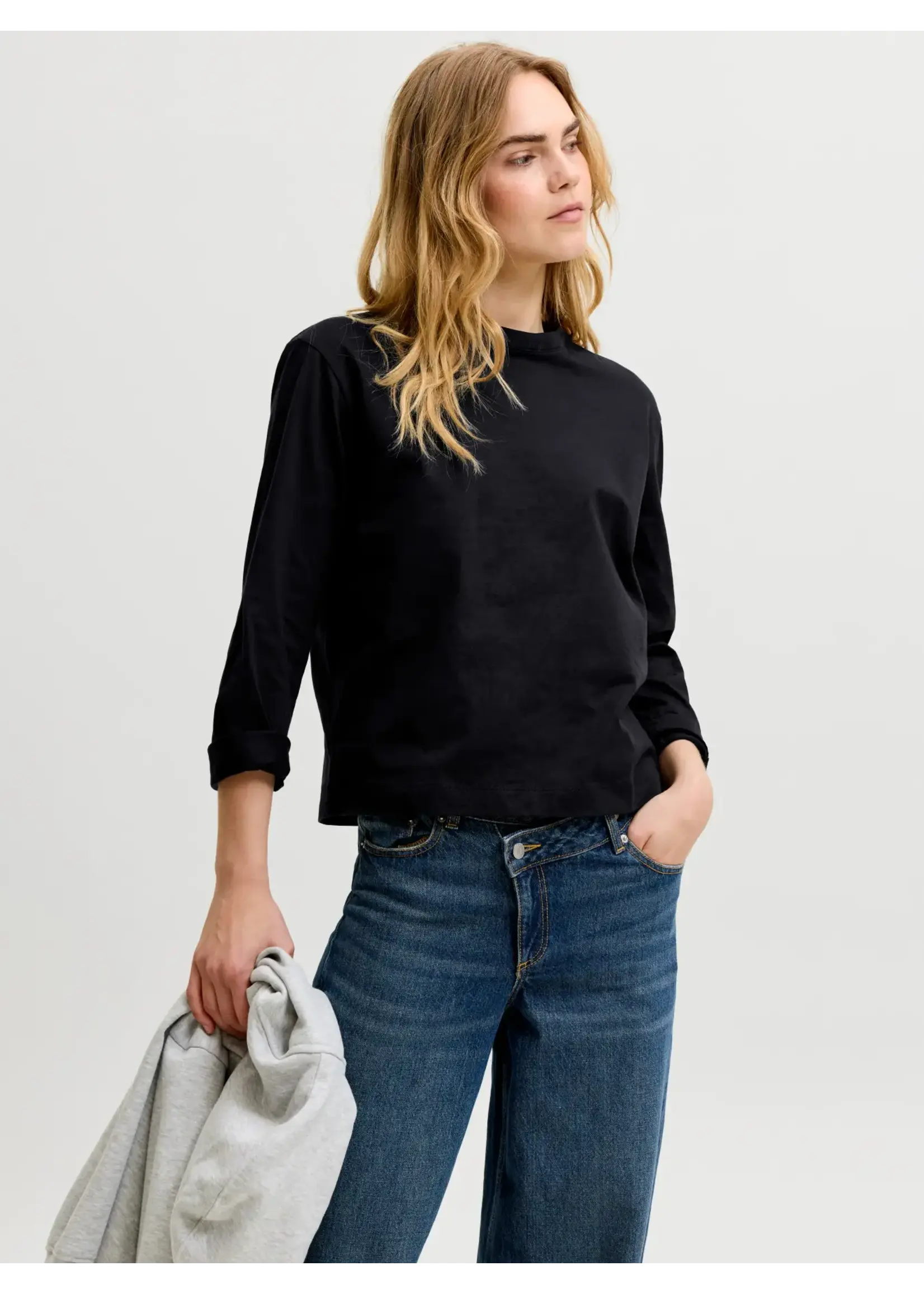 JJXX JXSOPHIA BOXY LS TEE JRS NOOS BLACK