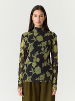 YAS YASSHAMA LS HIGH NECK MESH TOP