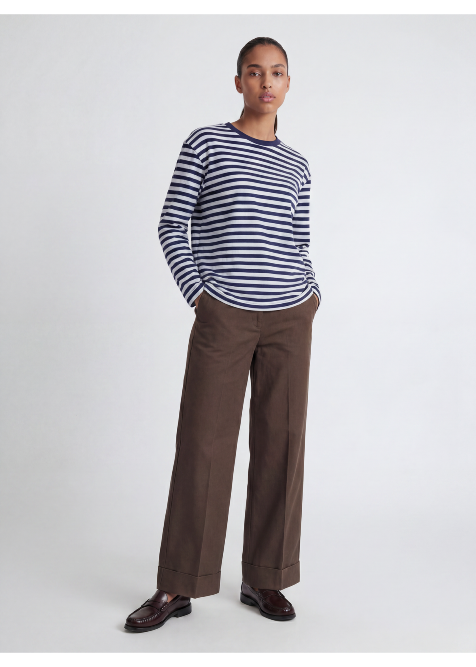 JJXX JXALYNA CECILIE WIDE HW PANTS PNT DEMITASSE