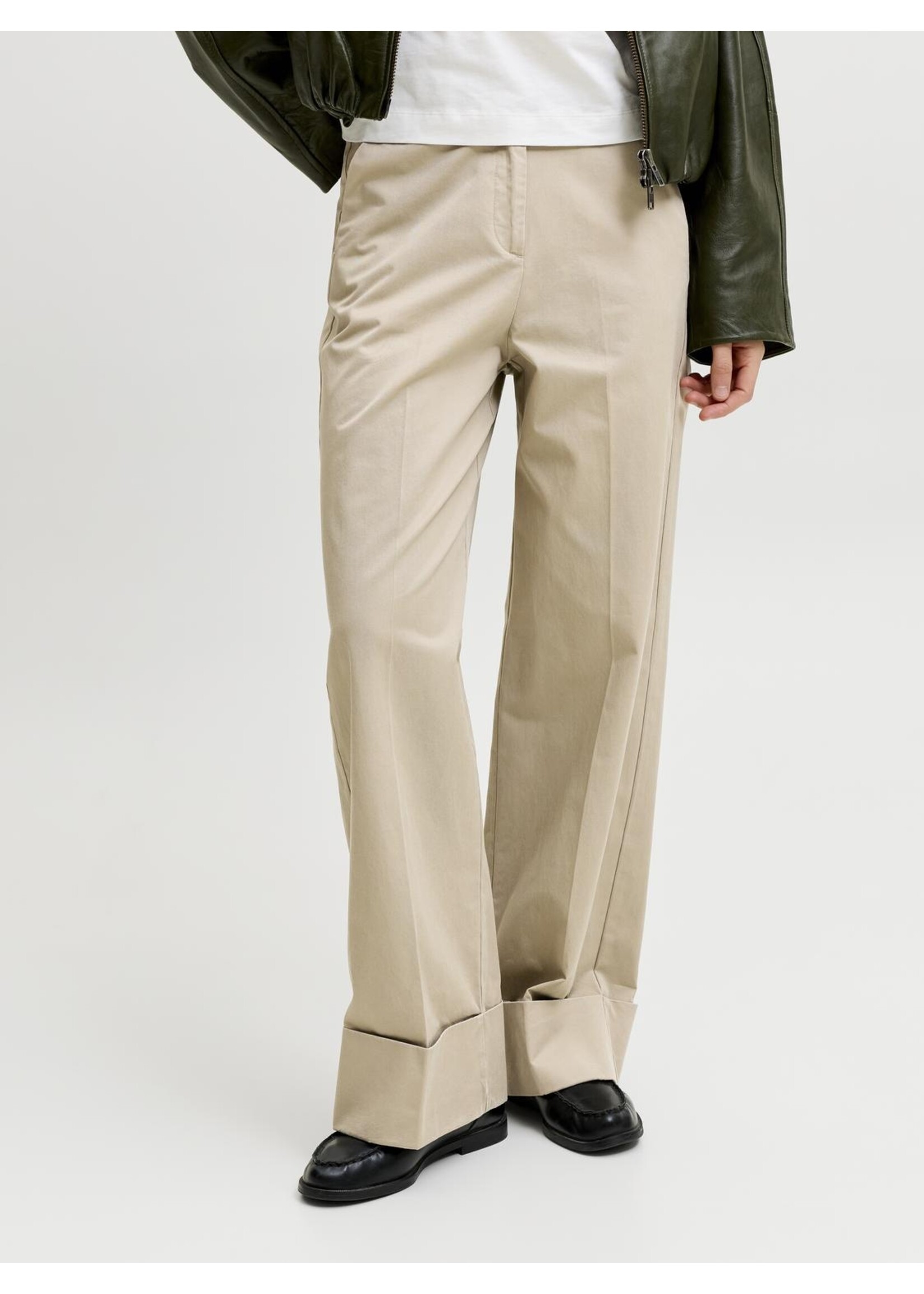 JJXX JXALYNA CECILIE WIDE HW PANTS PNT CROCKERY