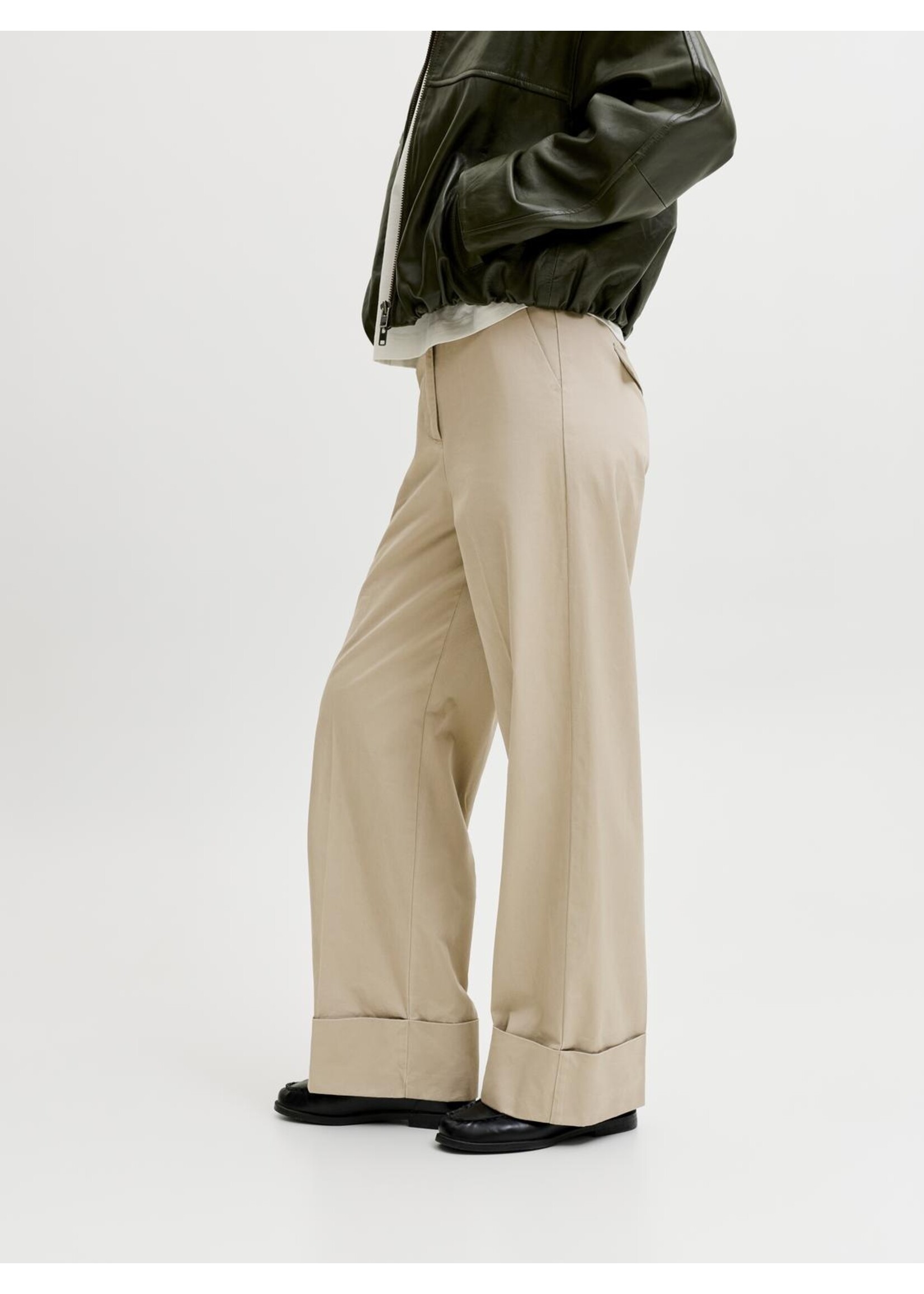 JJXX JXALYNA CECILIE WIDE HW PANTS PNT CROCKERY