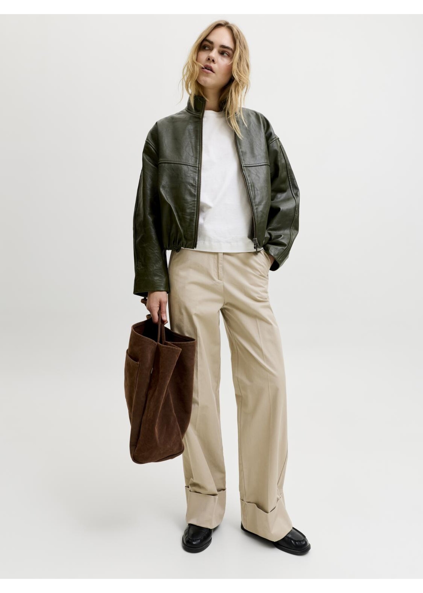 JJXX JXALYNA CECILIE WIDE HW PANTS PNT CROCKERY
