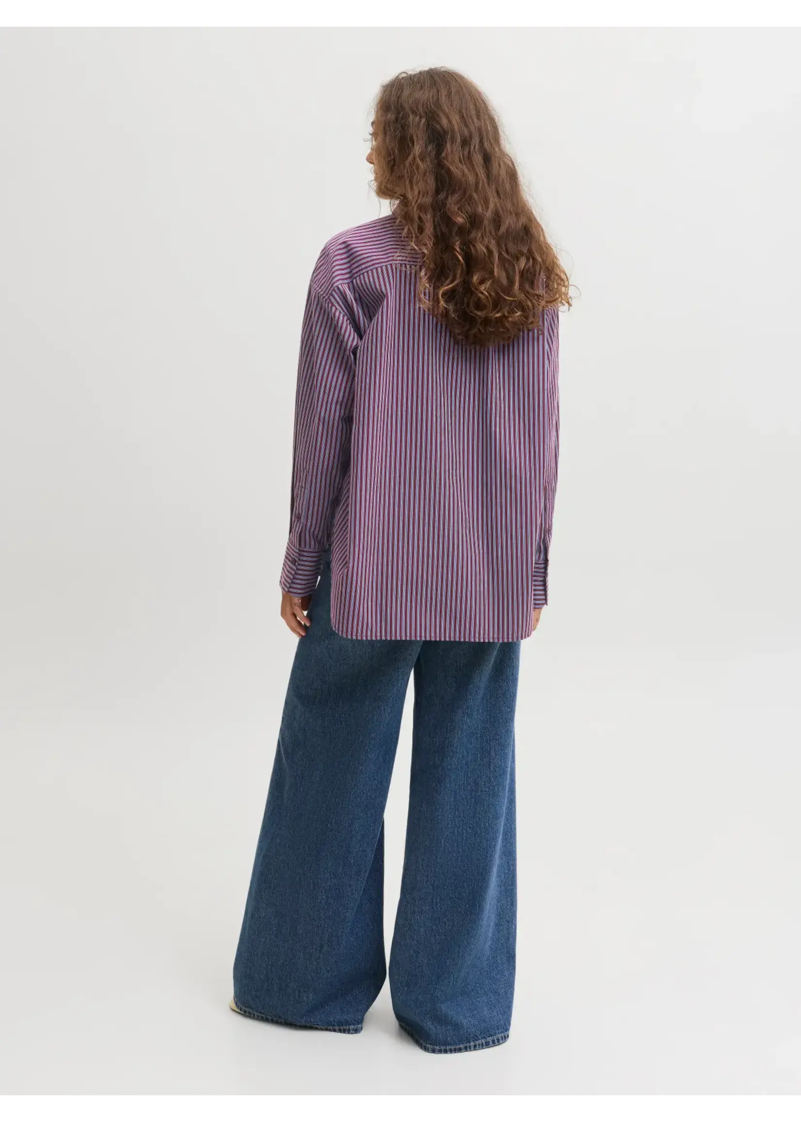 JJXX JXJAMIE LS RELAXED POPLIN SHIRT WVN MARINE BLUE