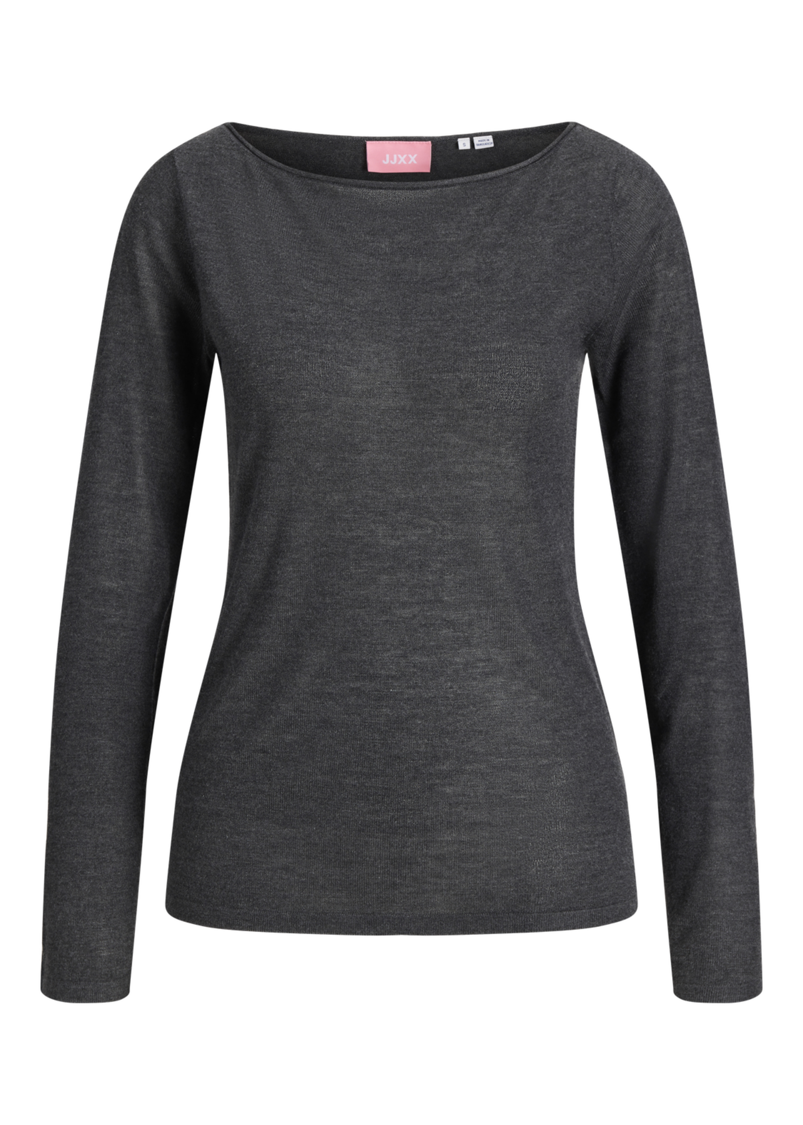 JJXX JXALBERTE BOAT NECK KNIT NOOS DARK GRAY