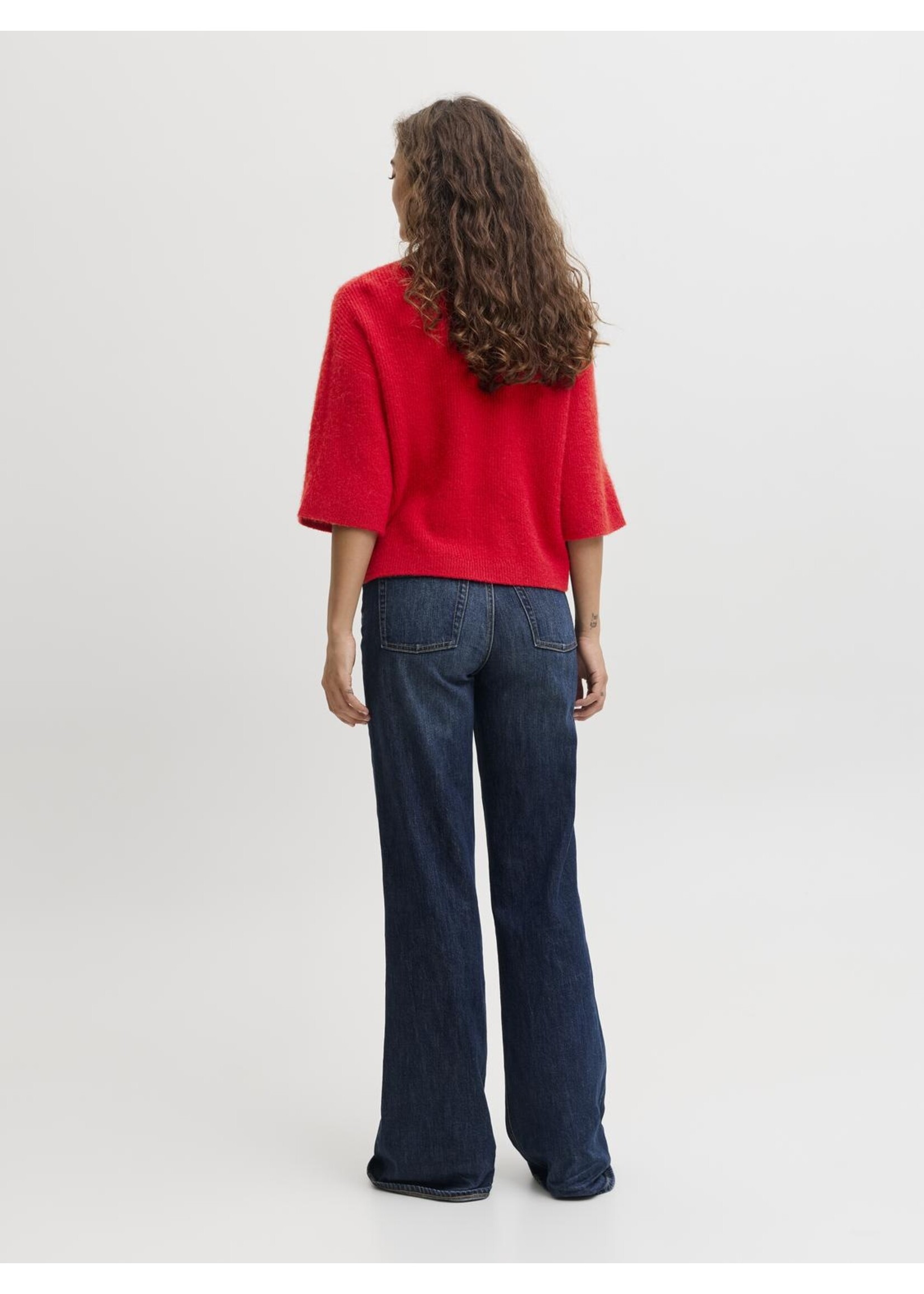 JJXX JXEVI SS CARDIGAN KNIT SCARLET SAGE