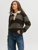 JJXX JXRUBY POLO NECK KNIT SN SEAL BROWN