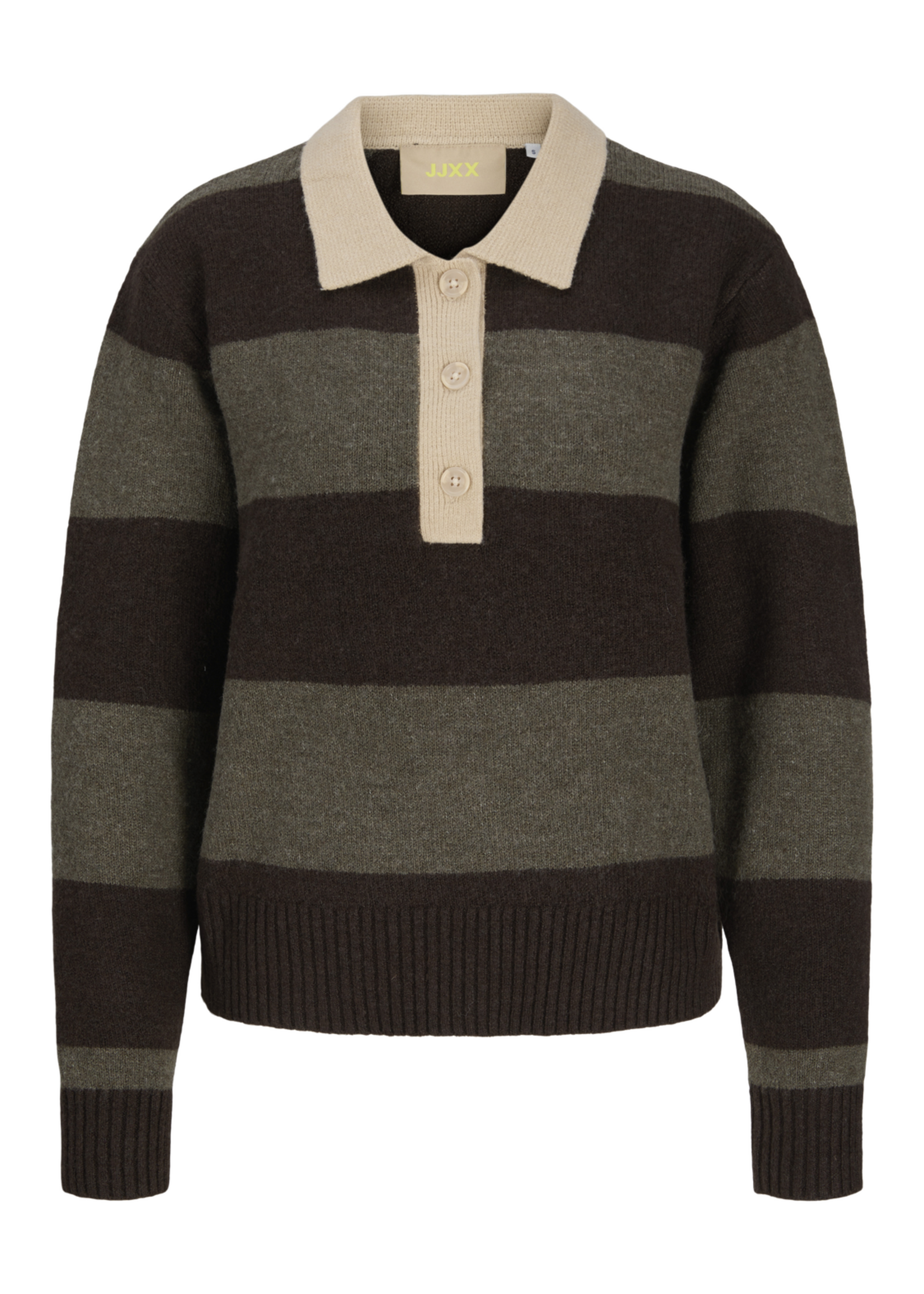 JJXX JXRUBY POLO NECK KNIT SN SEAL BROWN