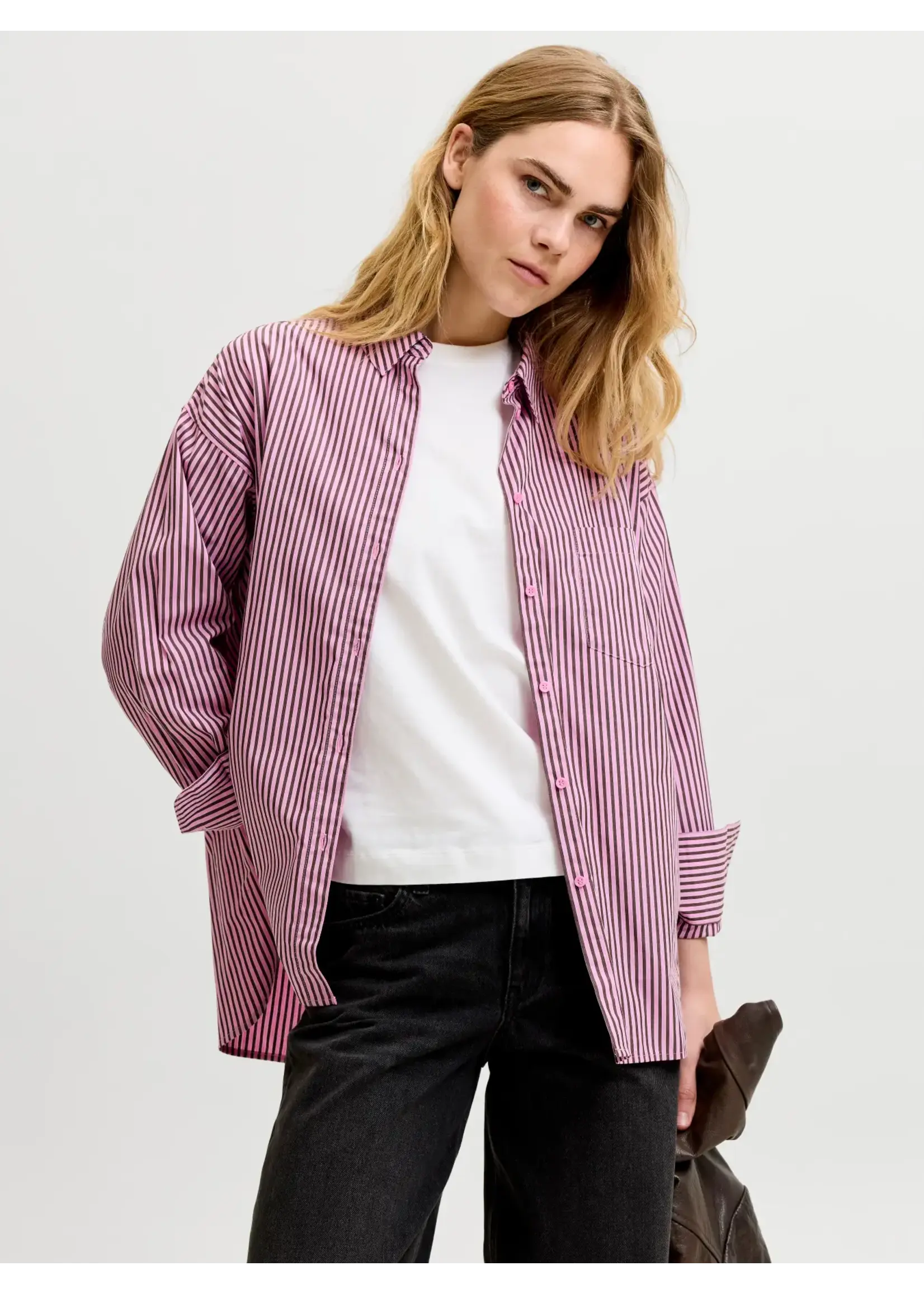 JJXX JXJAMIE LS RELAXED POPLIN SHIRT WVN NOOS ORCHID SMOKE