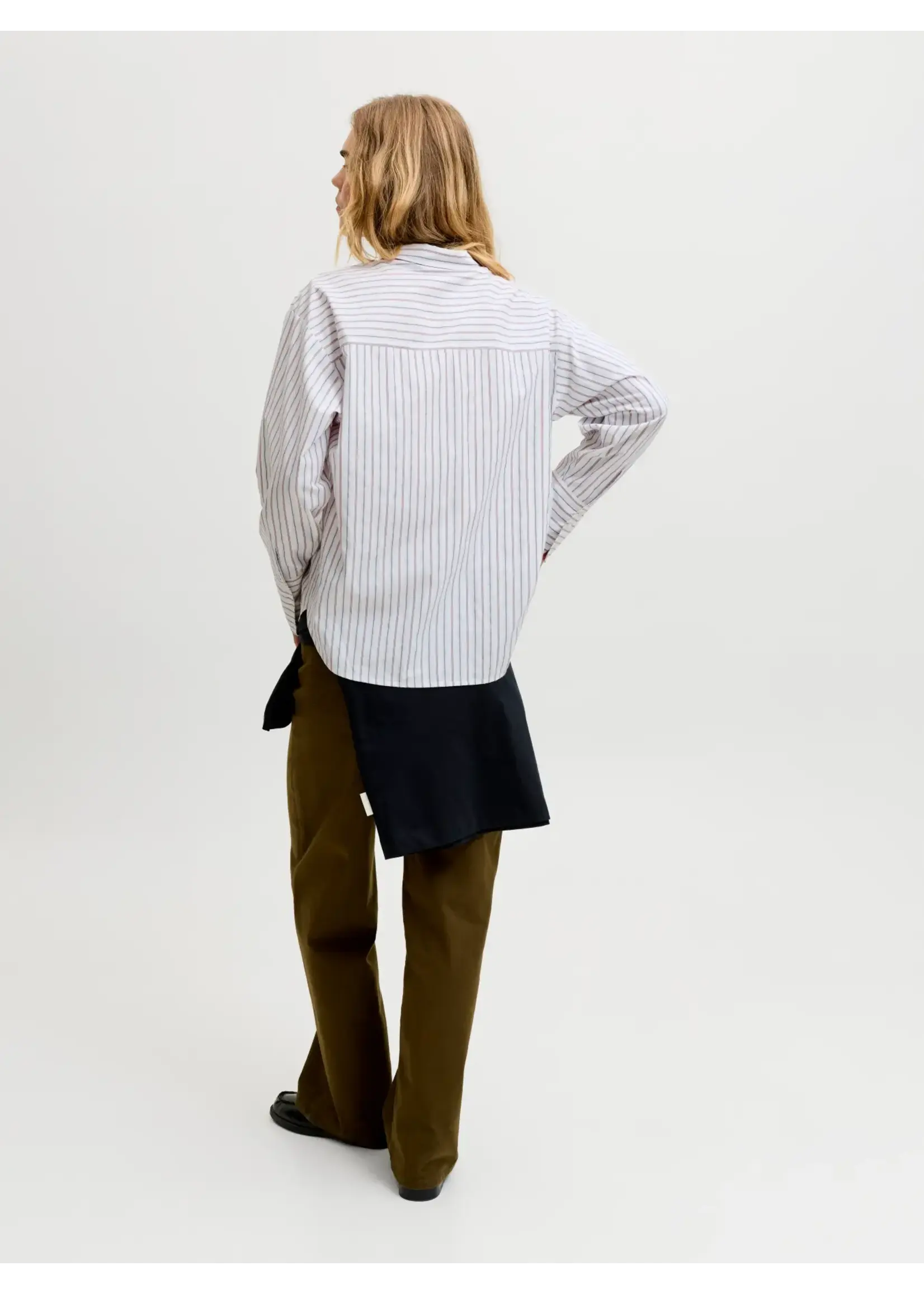 JJXX JXCARO POPLIN LS RLX SHIRT WVN NOOS BLANC/WINETASTING