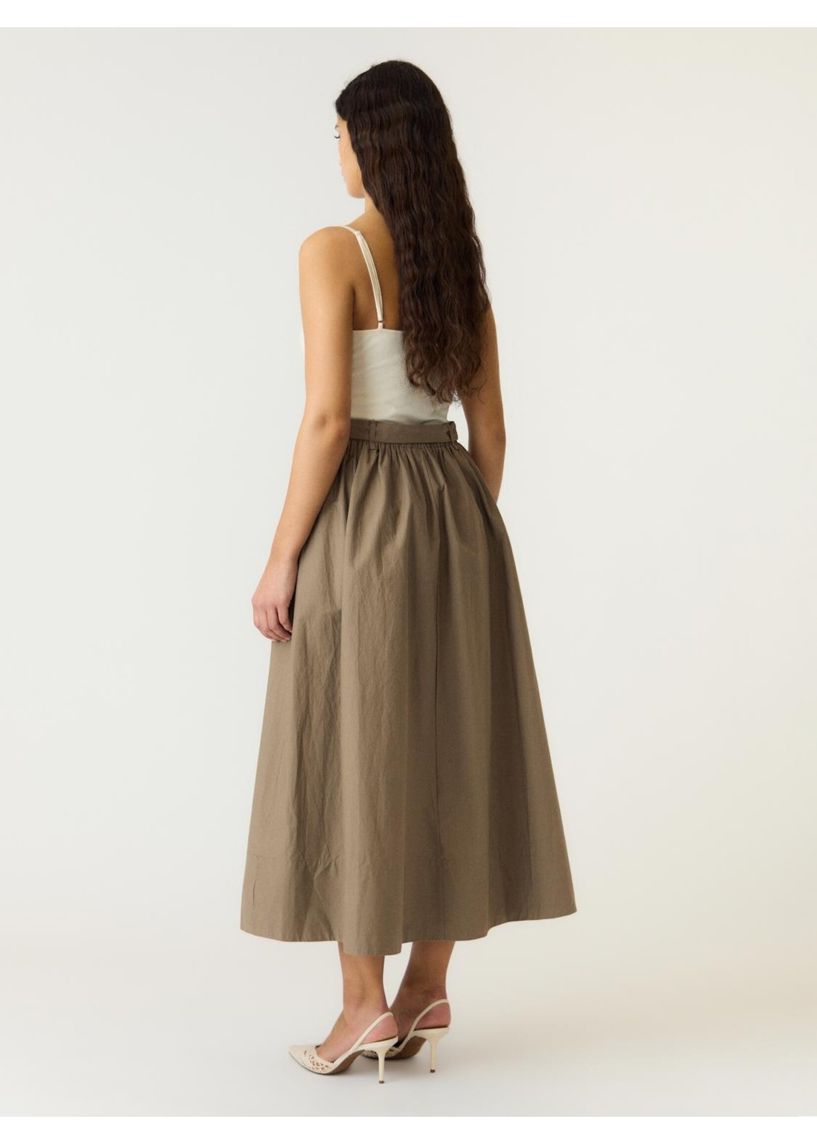 YAS YASTIMBER HW ANKLE SKIRT