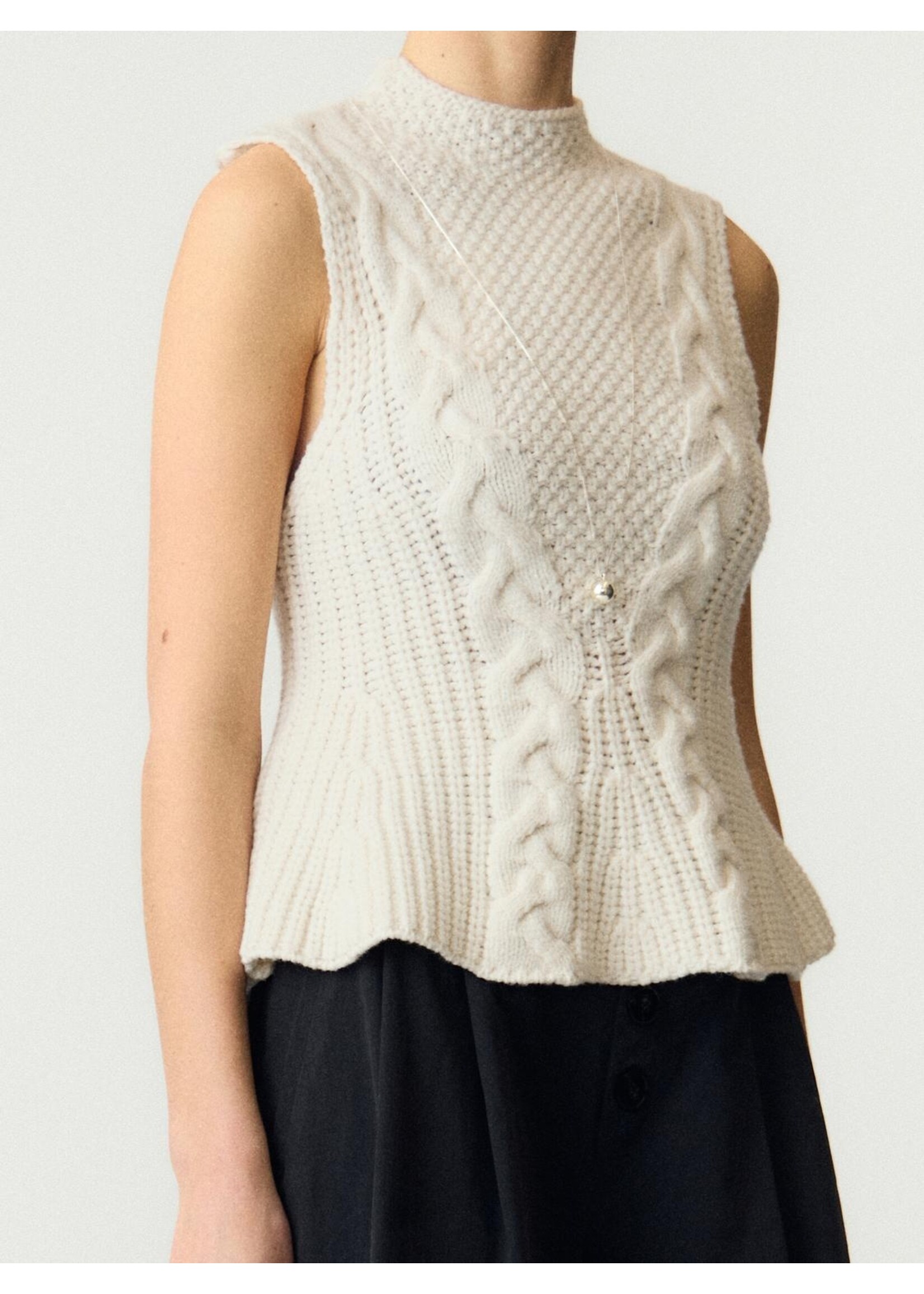 YAS YASPEPPA SL KNIT TOP S.
